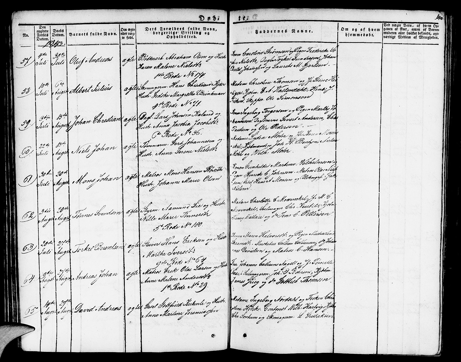 Nykirken Sokneprestembete, SAB/A-77101/H/Haa/L0012: Parish register (official) no. A 12, 1821-1844, p. 146