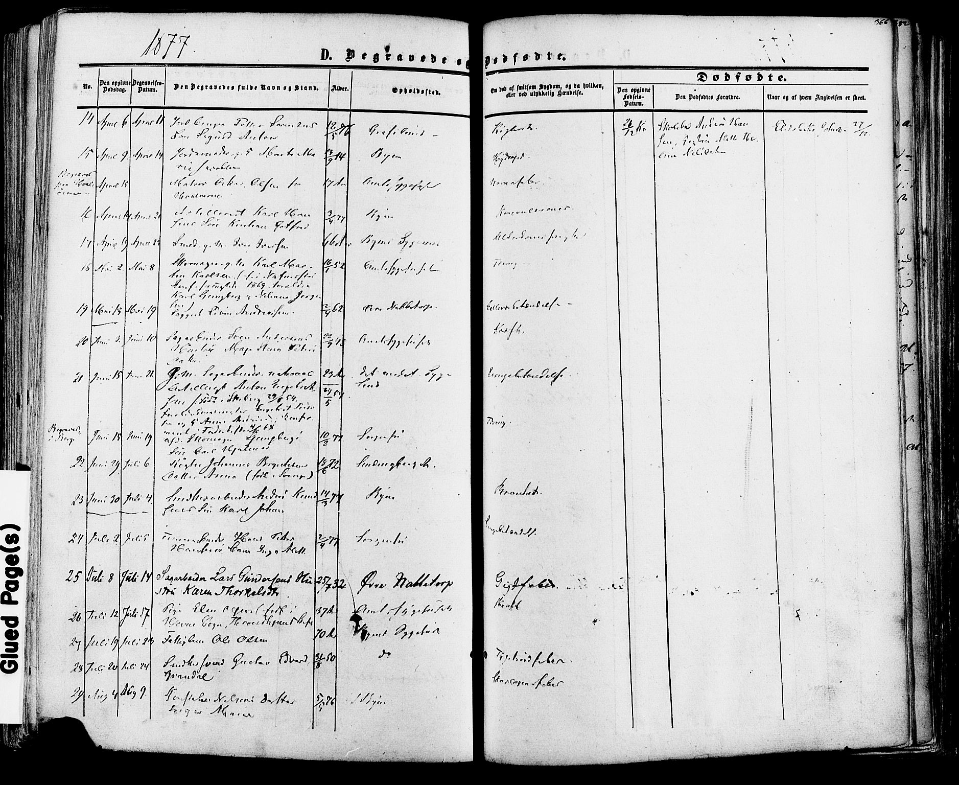 Fredrikstad prestekontor Kirkebøker, AV/SAO-A-11082/F/Fa/L0006: Parish register (official) no. 6, 1857-1878, p. 366