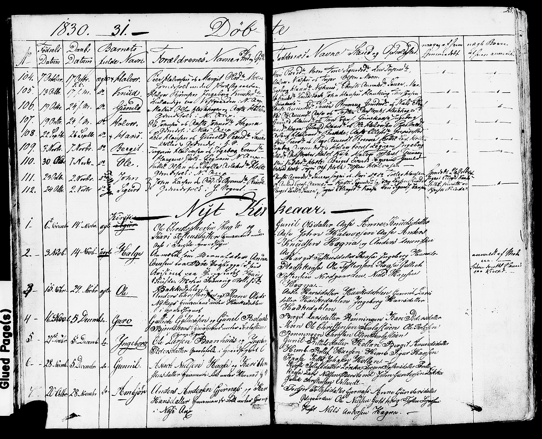 Sauherad kirkebøker, SAKO/A-298/F/Fa/L0006: Parish register (official) no. I 6, 1827-1850, p. 25