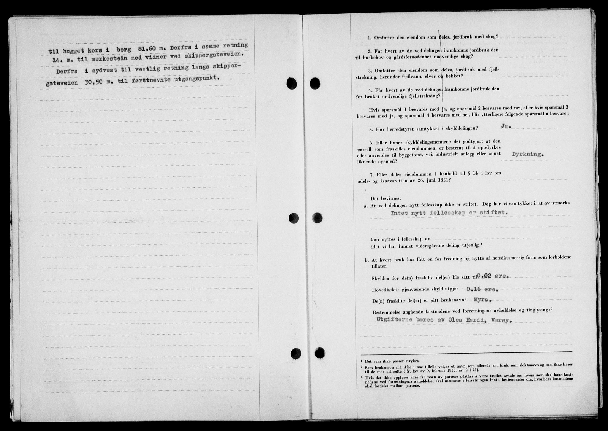 Lofoten sorenskriveri, SAT/A-0017/1/2/2C/L0023a: Mortgage book no. 23a, 1950-1950, Diary no: : 287/1950