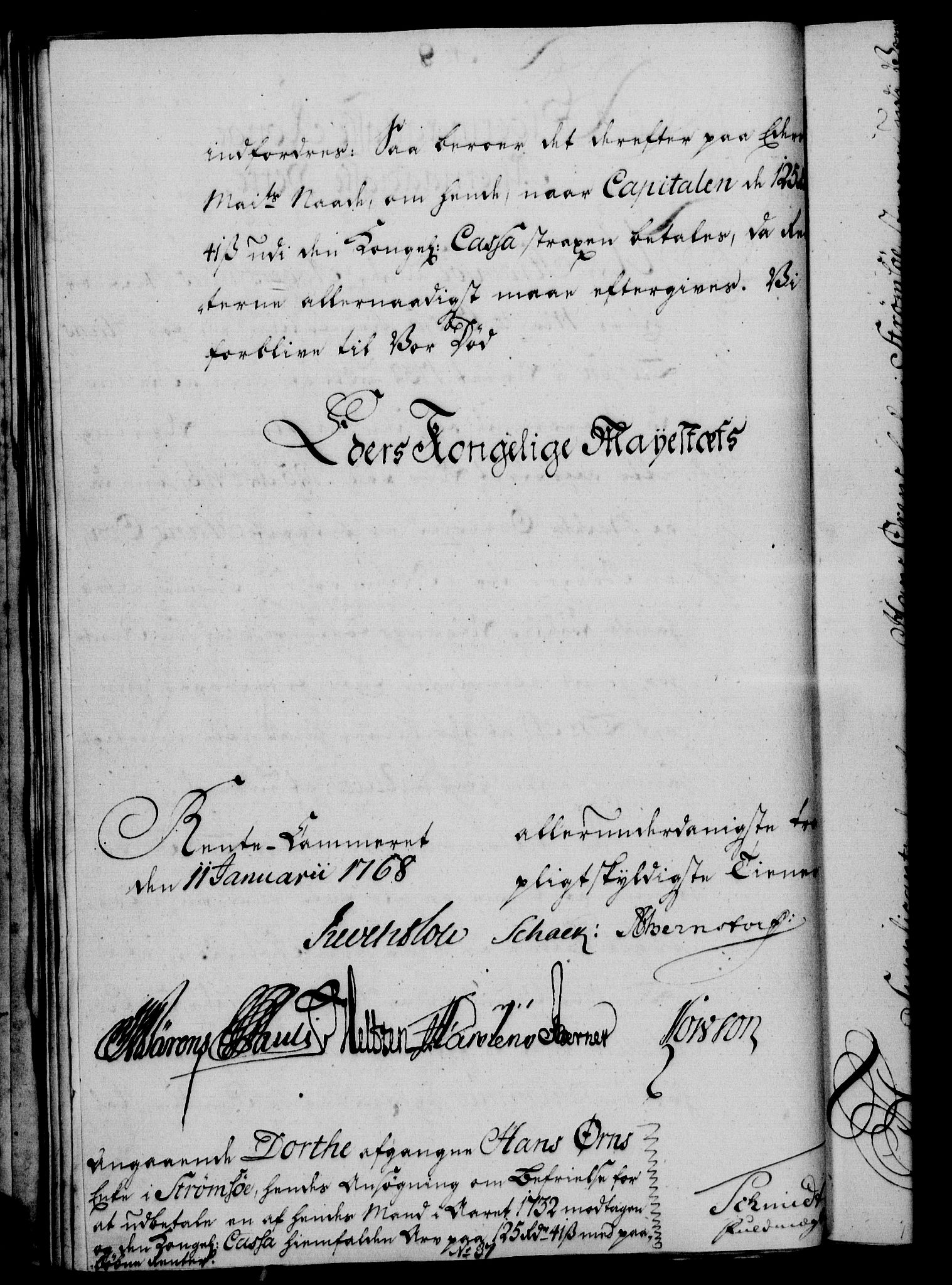 Rentekammeret, Kammerkanselliet, AV/RA-EA-3111/G/Gf/Gfa/L0050: Norsk relasjons- og resolusjonsprotokoll (merket RK 52.50), 1768, p. 54