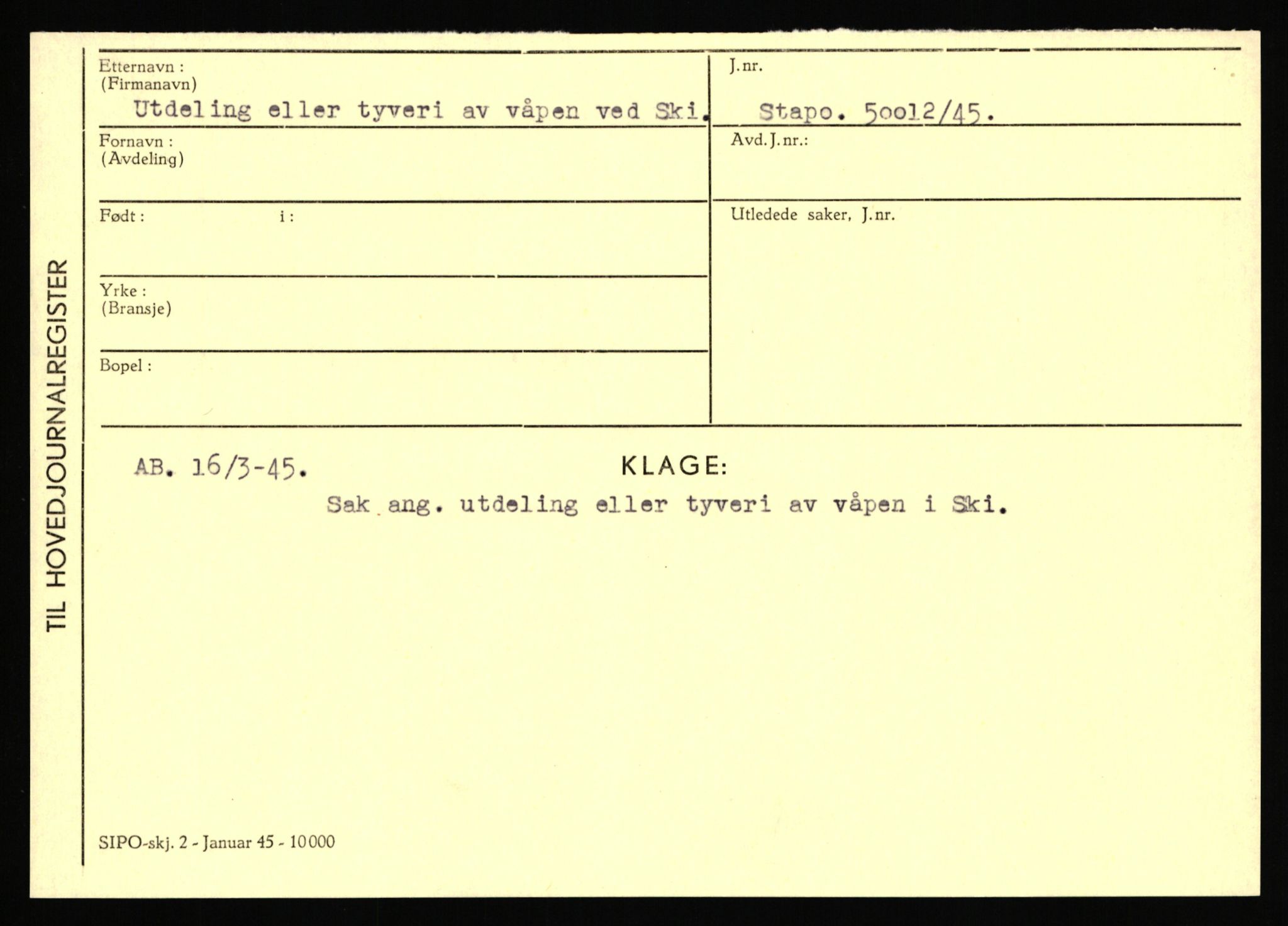 Statspolitiet - Hovedkontoret / Osloavdelingen, AV/RA-S-1329/C/Ca/L0016: Uberg - Øystese, 1943-1945, p. 337