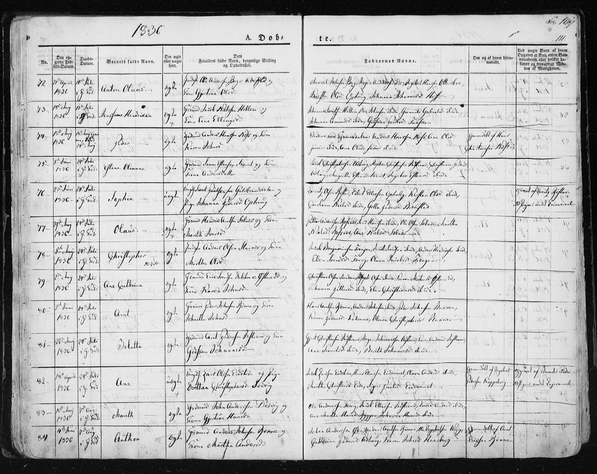 Ministerialprotokoller, klokkerbøker og fødselsregistre - Sør-Trøndelag, AV/SAT-A-1456/659/L0735: Parish register (official) no. 659A05, 1826-1841, p. 109