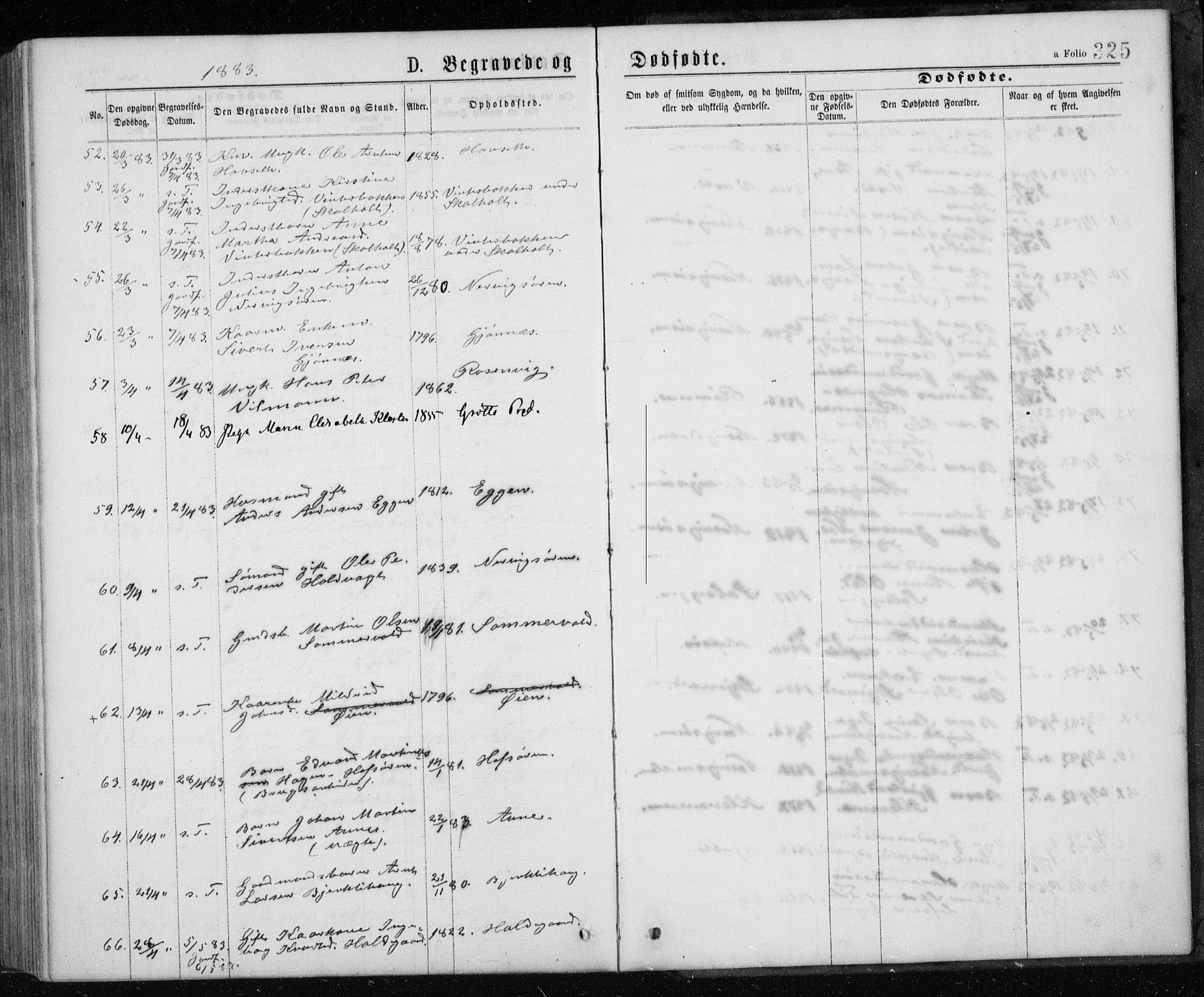 Ministerialprotokoller, klokkerbøker og fødselsregistre - Sør-Trøndelag, AV/SAT-A-1456/668/L0817: Parish register (copy) no. 668C06, 1873-1884, p. 325