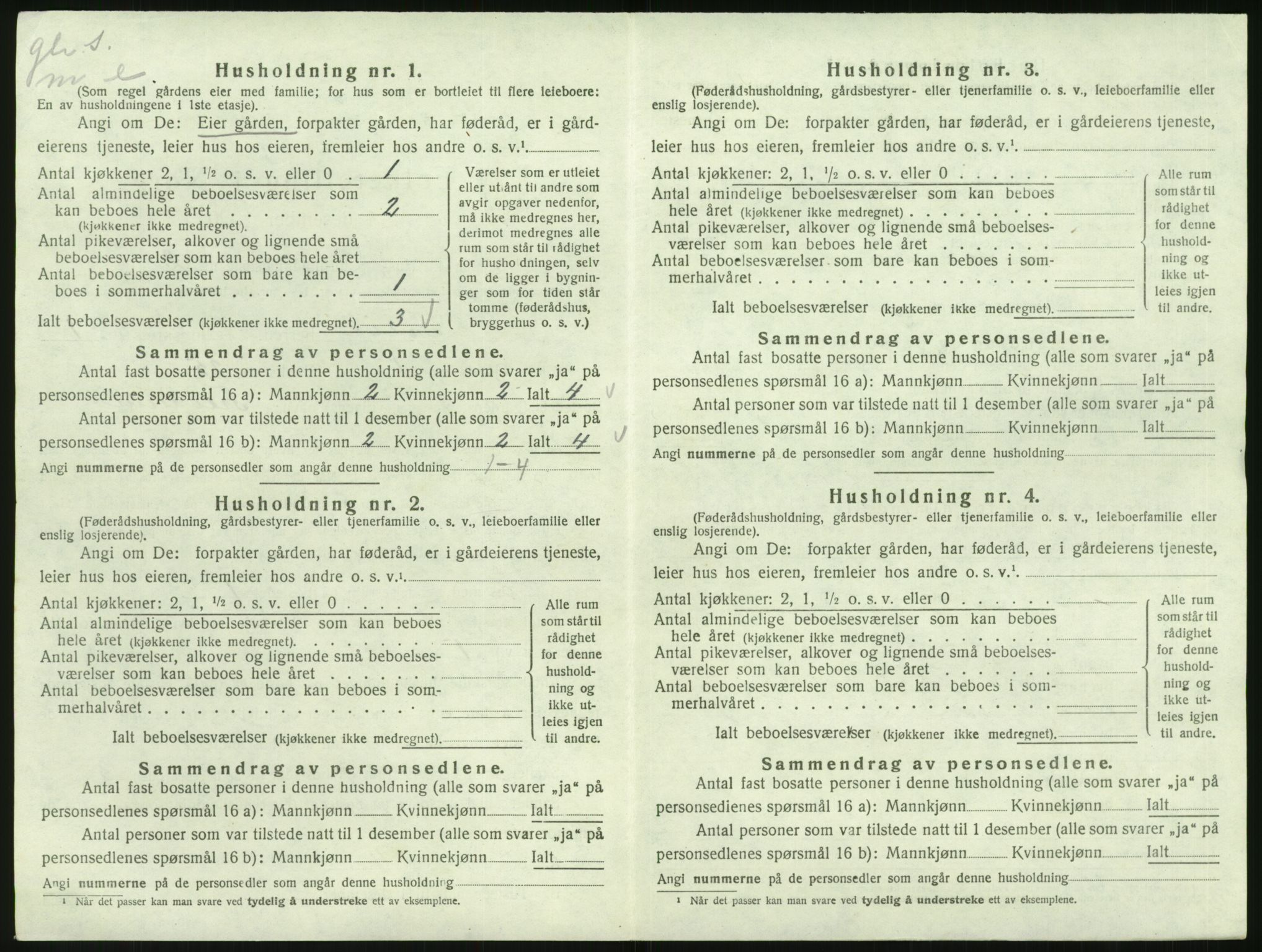 SAK, 1920 census for Tveit, 1920, p. 47