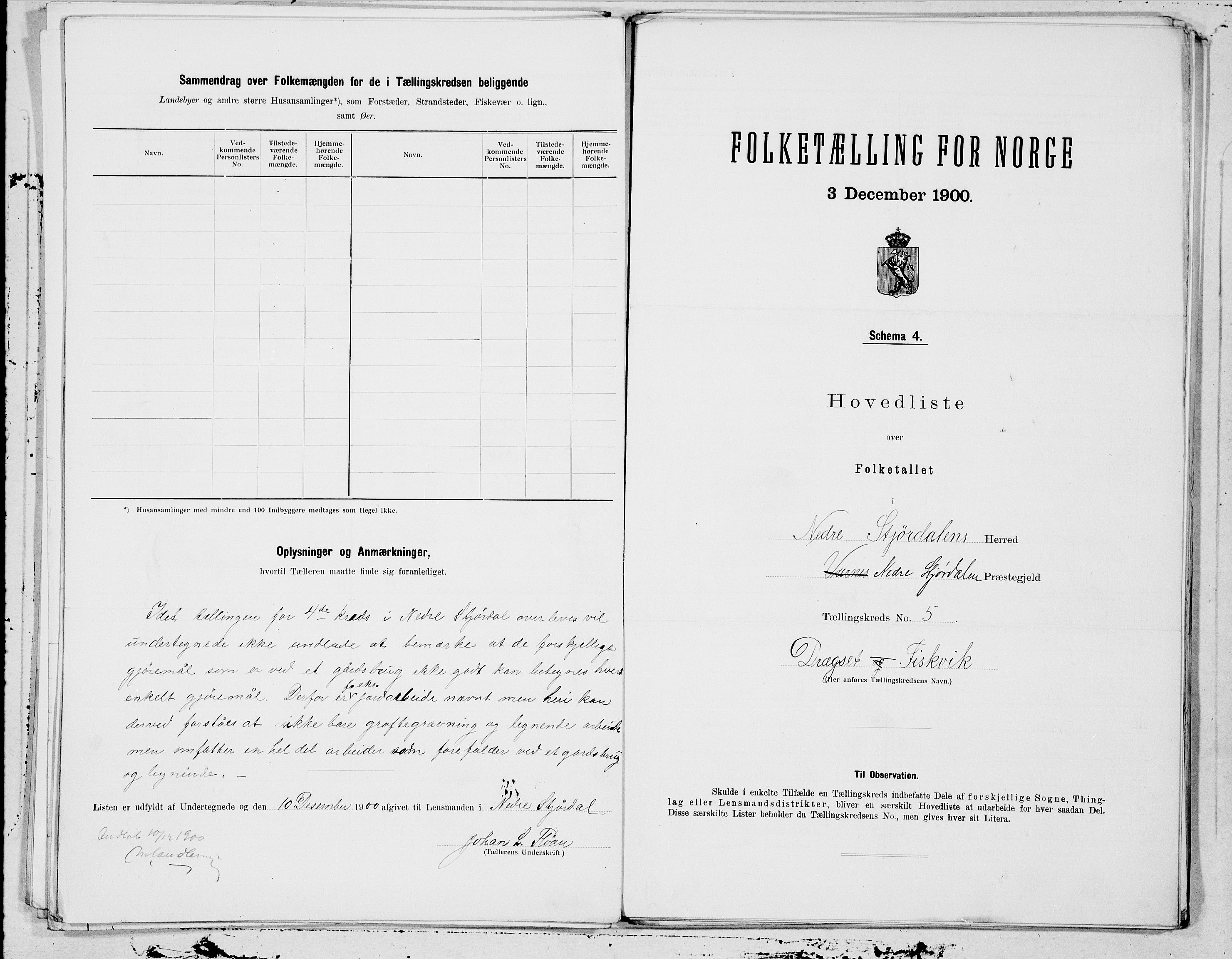 SAT, 1900 census for Nedre Stjørdal, 1900, p. 10