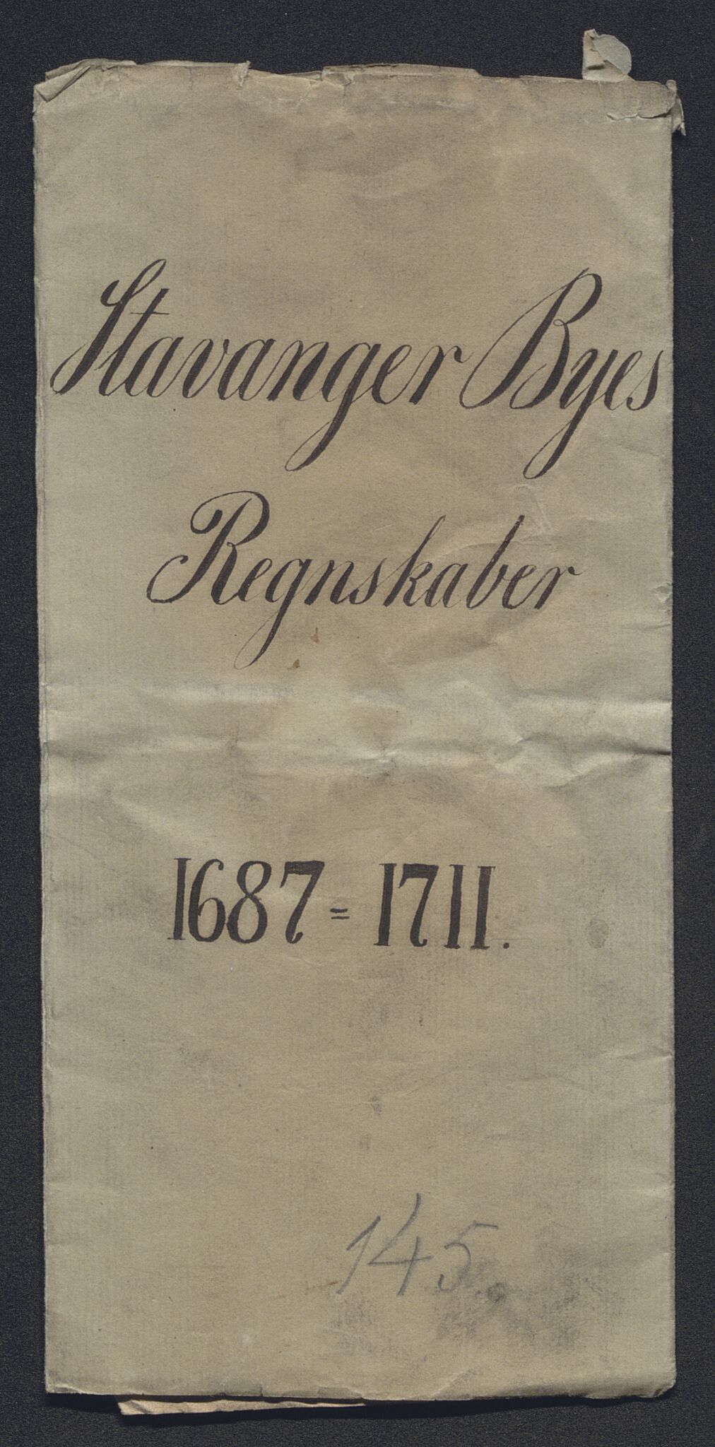 Rentekammeret inntil 1814, Reviderte regnskaper, Byregnskaper, AV/RA-EA-4066/R/Ro/L0302: [O4] Kontribusjonsregnskap, 1687-1711, p. 2