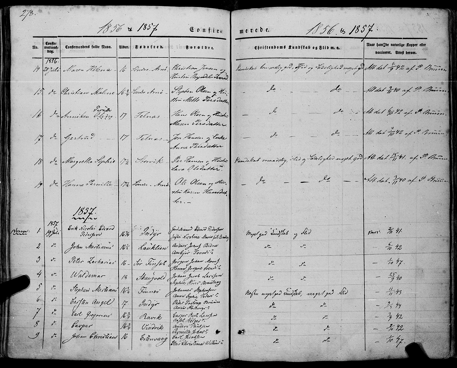 Ministerialprotokoller, klokkerbøker og fødselsregistre - Nordland, AV/SAT-A-1459/805/L0097: Parish register (official) no. 805A04, 1837-1861, p. 278