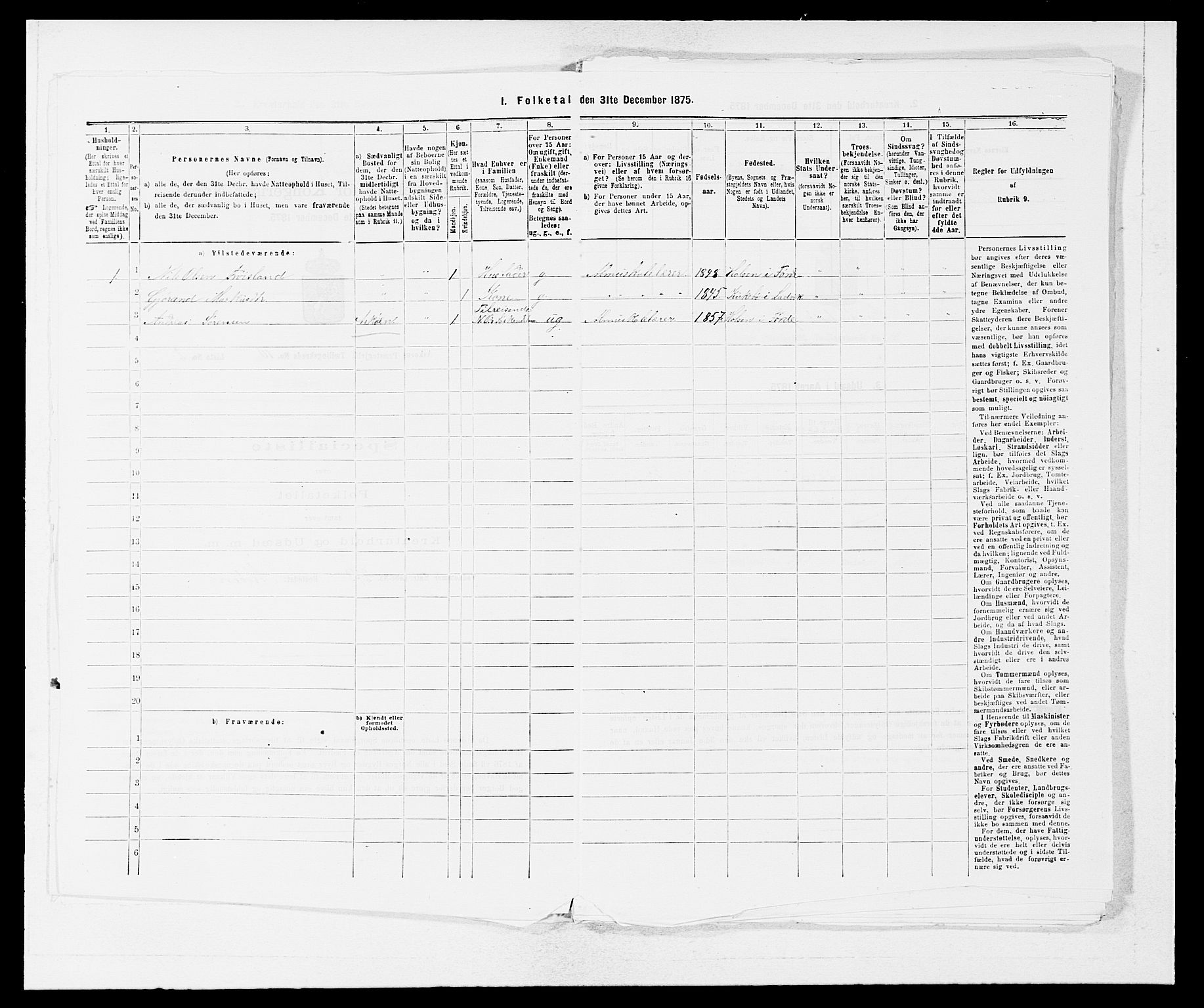 SAB, 1875 census for 1247P Askøy, 1875, p. 1397