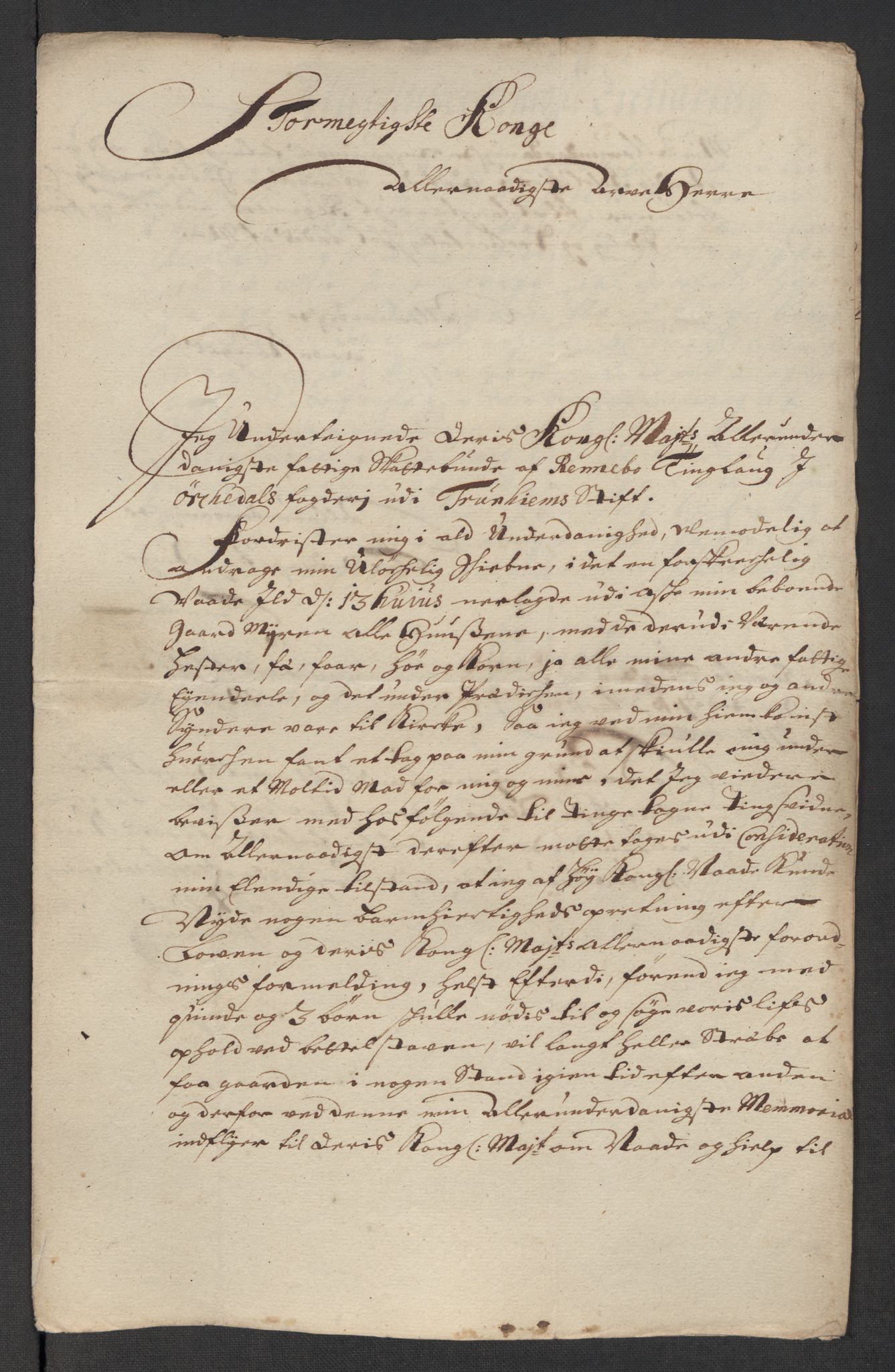 Rentekammeret inntil 1814, Reviderte regnskaper, Fogderegnskap, RA/EA-4092/R60/L3969: Fogderegnskap Orkdal og Gauldal, 1717, p. 515