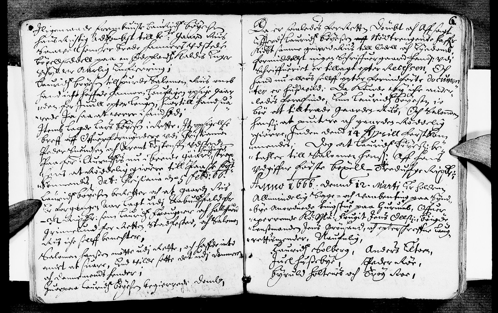 Lier, Røyken og Hurum sorenskriveri, AV/SAKO-A-89/F/Fa/L0007: Tingbok, 1666, p. 6