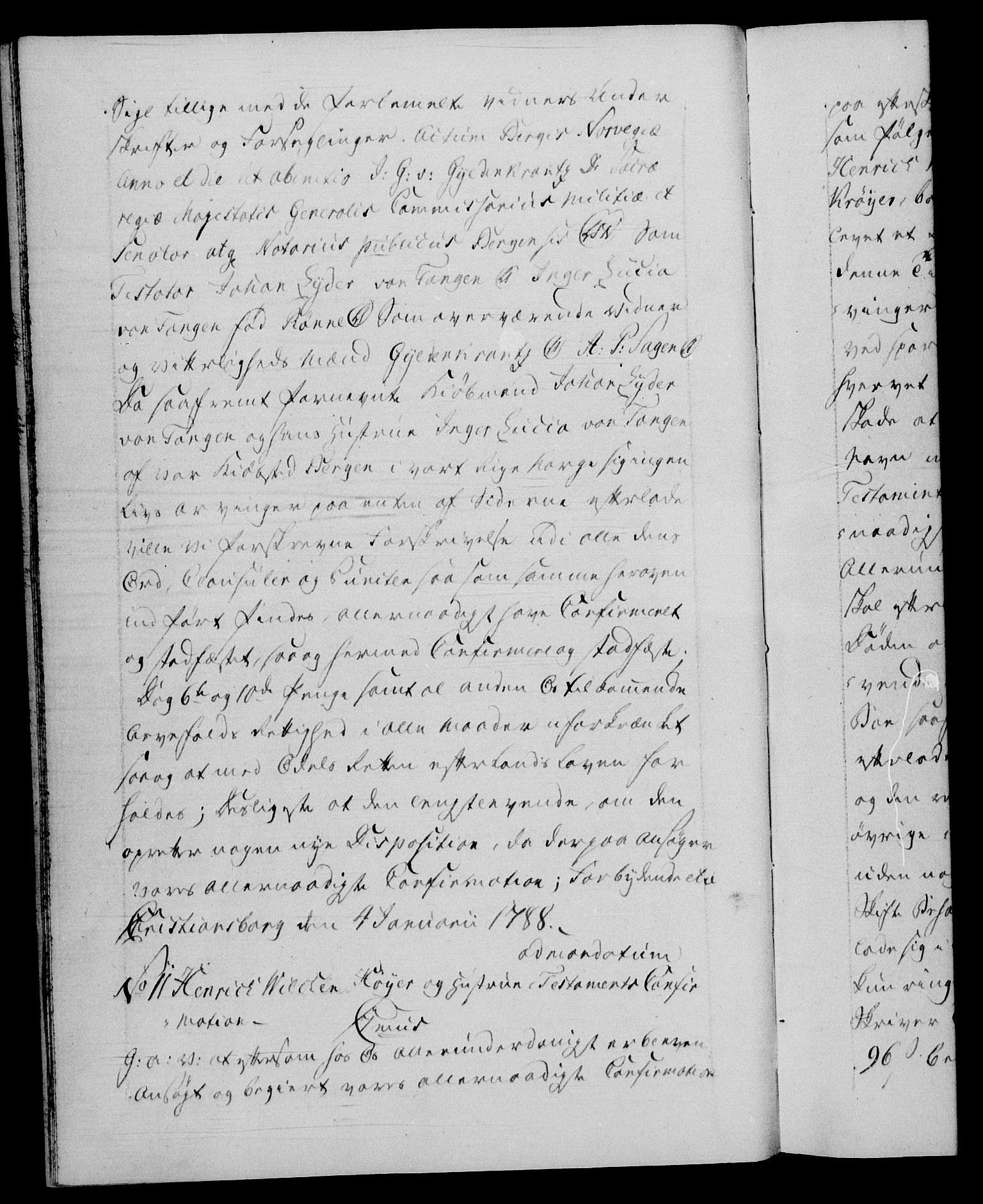 Danske Kanselli 1572-1799, AV/RA-EA-3023/F/Fc/Fca/Fcaa/L0052: Norske registre, 1788-1789, p. 5b