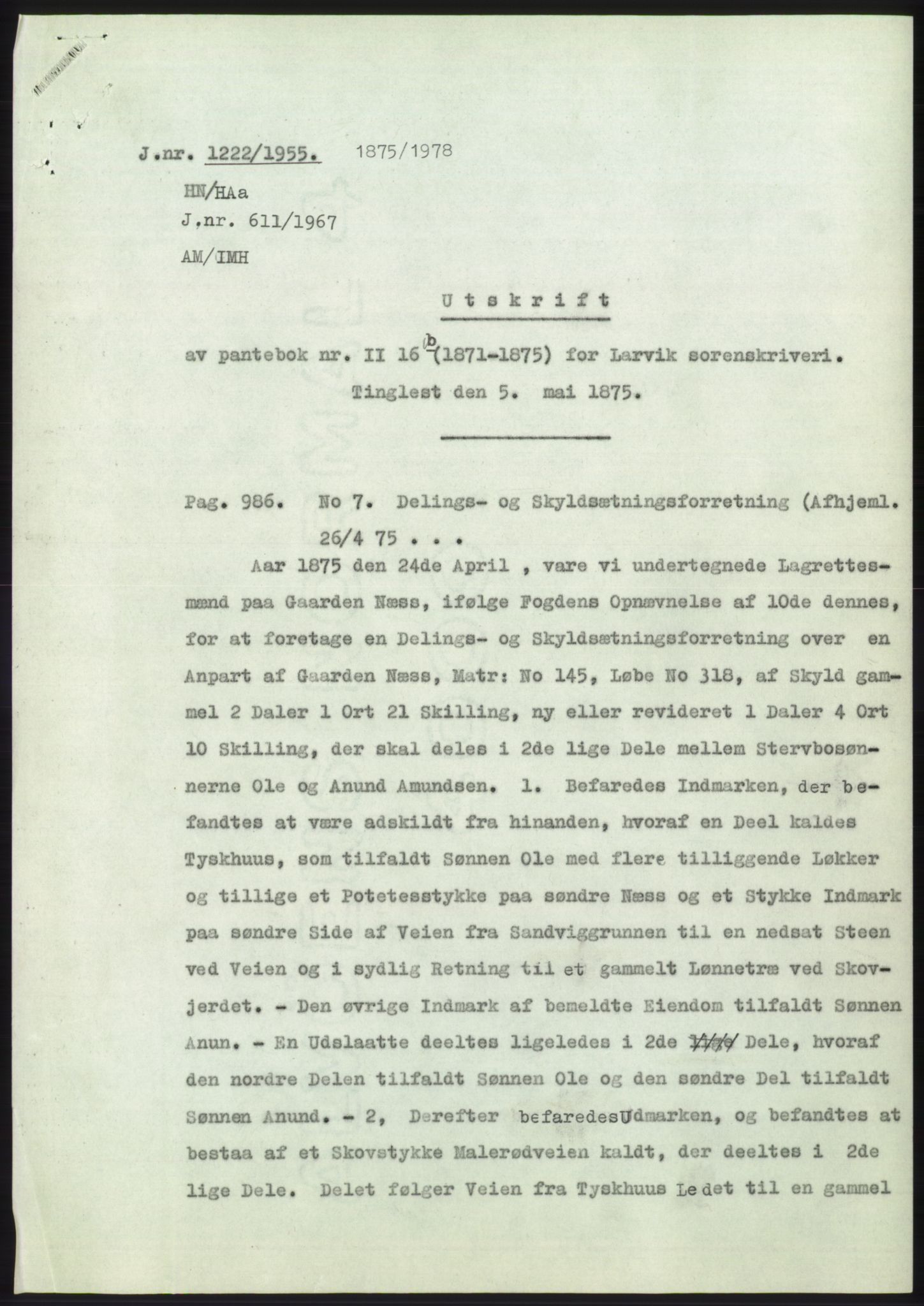 Statsarkivet i Kongsberg, SAKO/A-0001, 1955-1956, p. 51