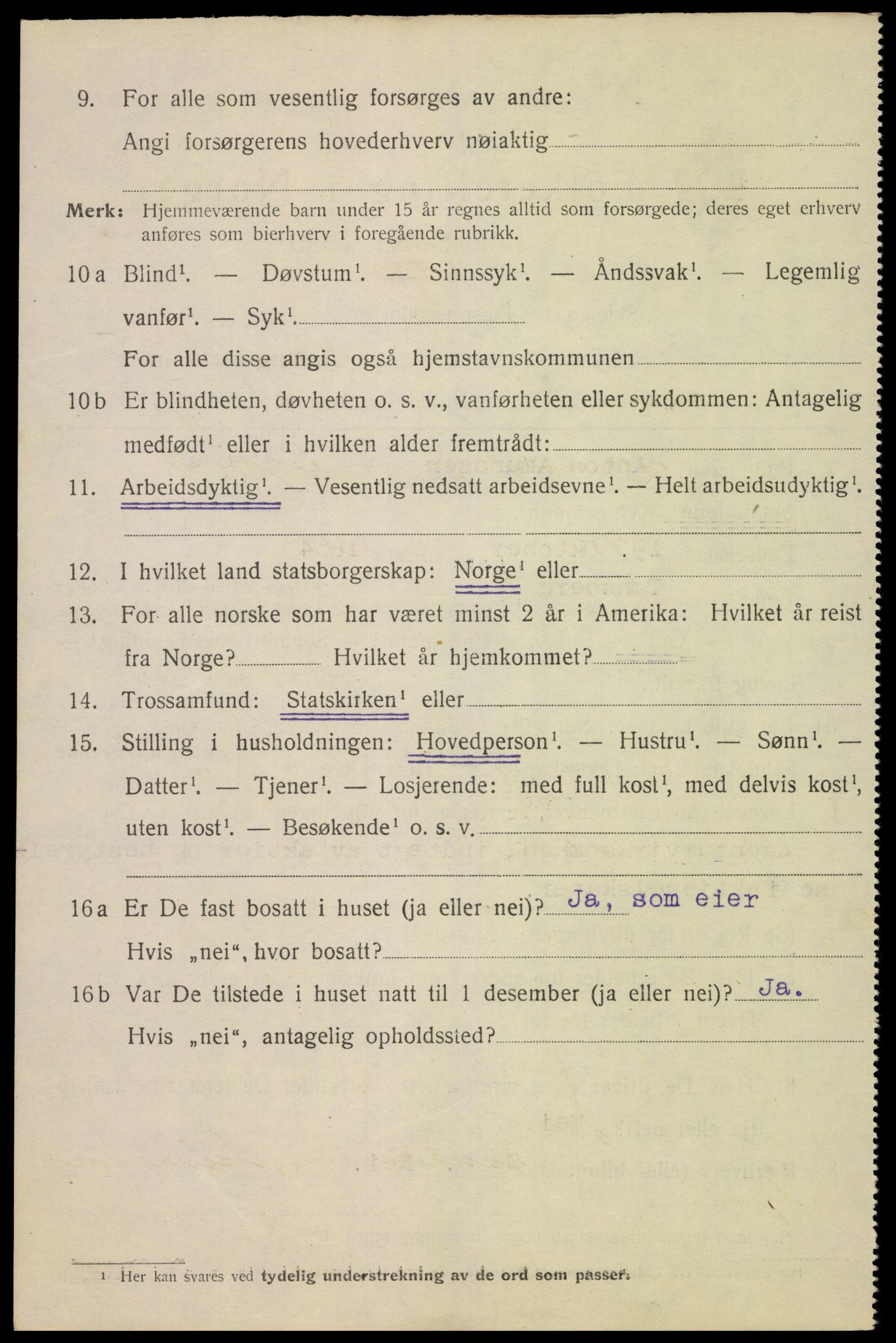 SAK, 1920 census for Flekkefjord, 1920, p. 5137