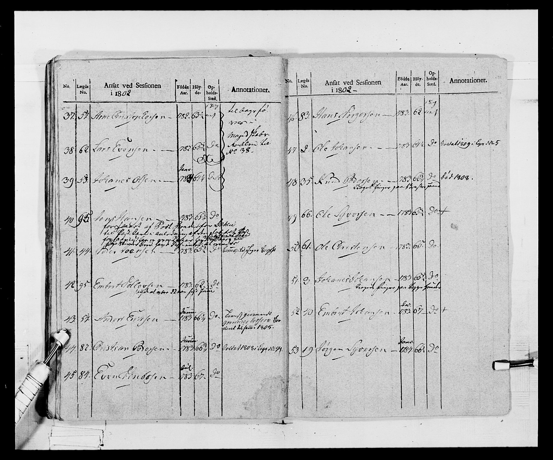 Generalitets- og kommissariatskollegiet, Det kongelige norske kommissariatskollegium, AV/RA-EA-5420/E/Eh/L0068: Opplandske nasjonale infanteriregiment, 1802-1805, p. 477