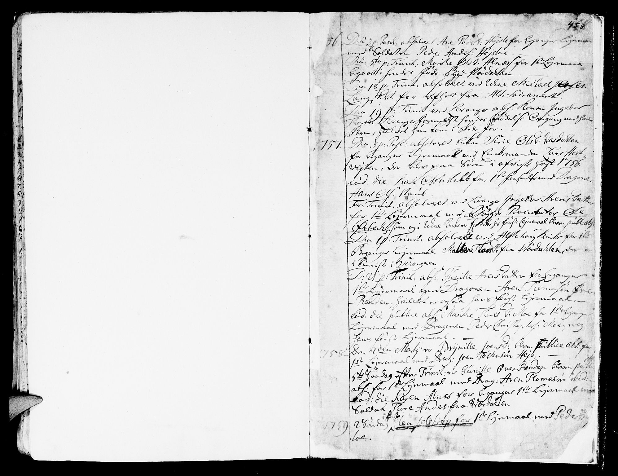 Ministerialprotokoller, klokkerbøker og fødselsregistre - Nord-Trøndelag, SAT/A-1458/717/L0141: Parish register (official) no. 717A01, 1747-1803, p. 457-458