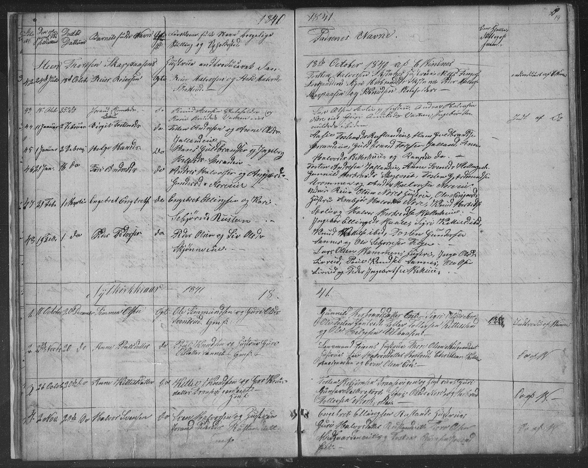 Nore kirkebøker, AV/SAKO-A-238/F/Fa/L0001: Parish register (official) no. I 1, 1836-1855, p. 19