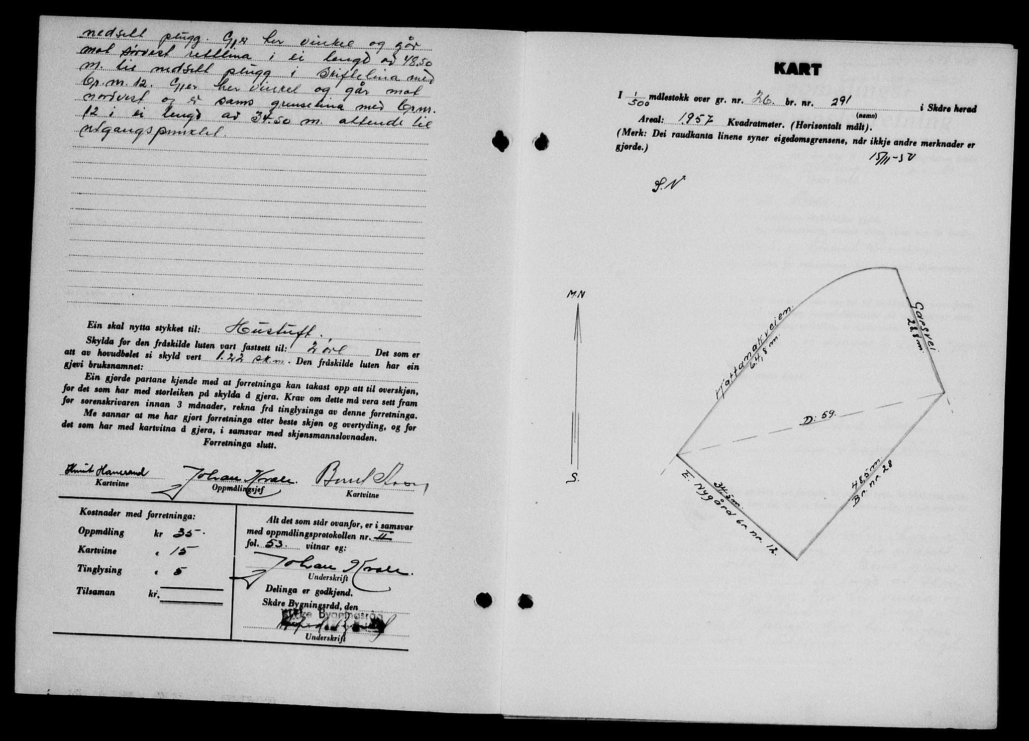 Karmsund sorenskriveri, SAST/A-100311/01/II/IIB/L0101: Mortgage book no. 81A, 1950-1951, Diary no: : 3178/1950