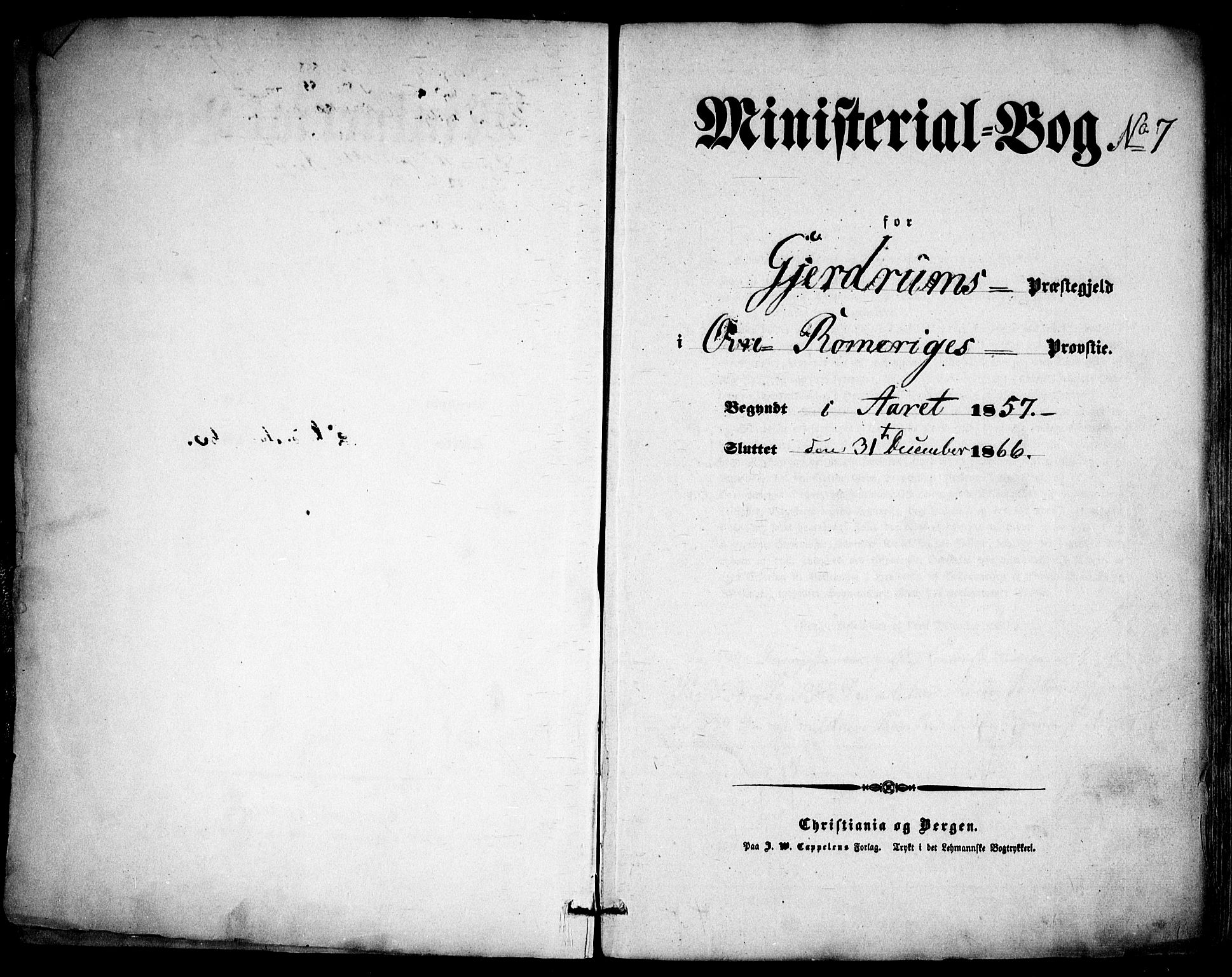 Gjerdrum prestekontor Kirkebøker, AV/SAO-A-10412b/F/Fa/L0007: Parish register (official) no. I 7, 1857-1866