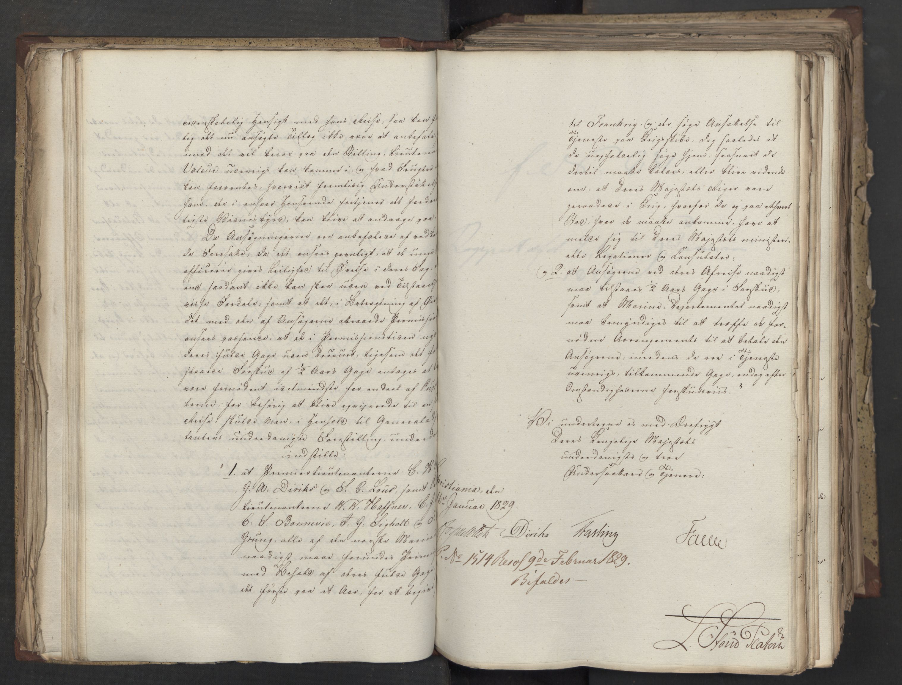 Statsrådsavdelingen i Stockholm, AV/RA-S-1003/D/Da/L0058: Regjeringsinnstillinger nr. 808-1073, 1829, p. 115