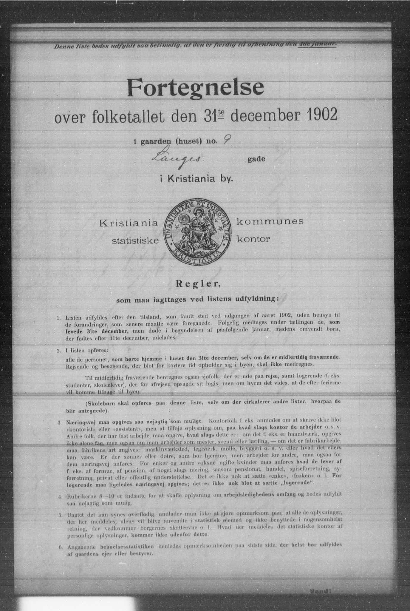 OBA, Municipal Census 1902 for Kristiania, 1902, p. 10774