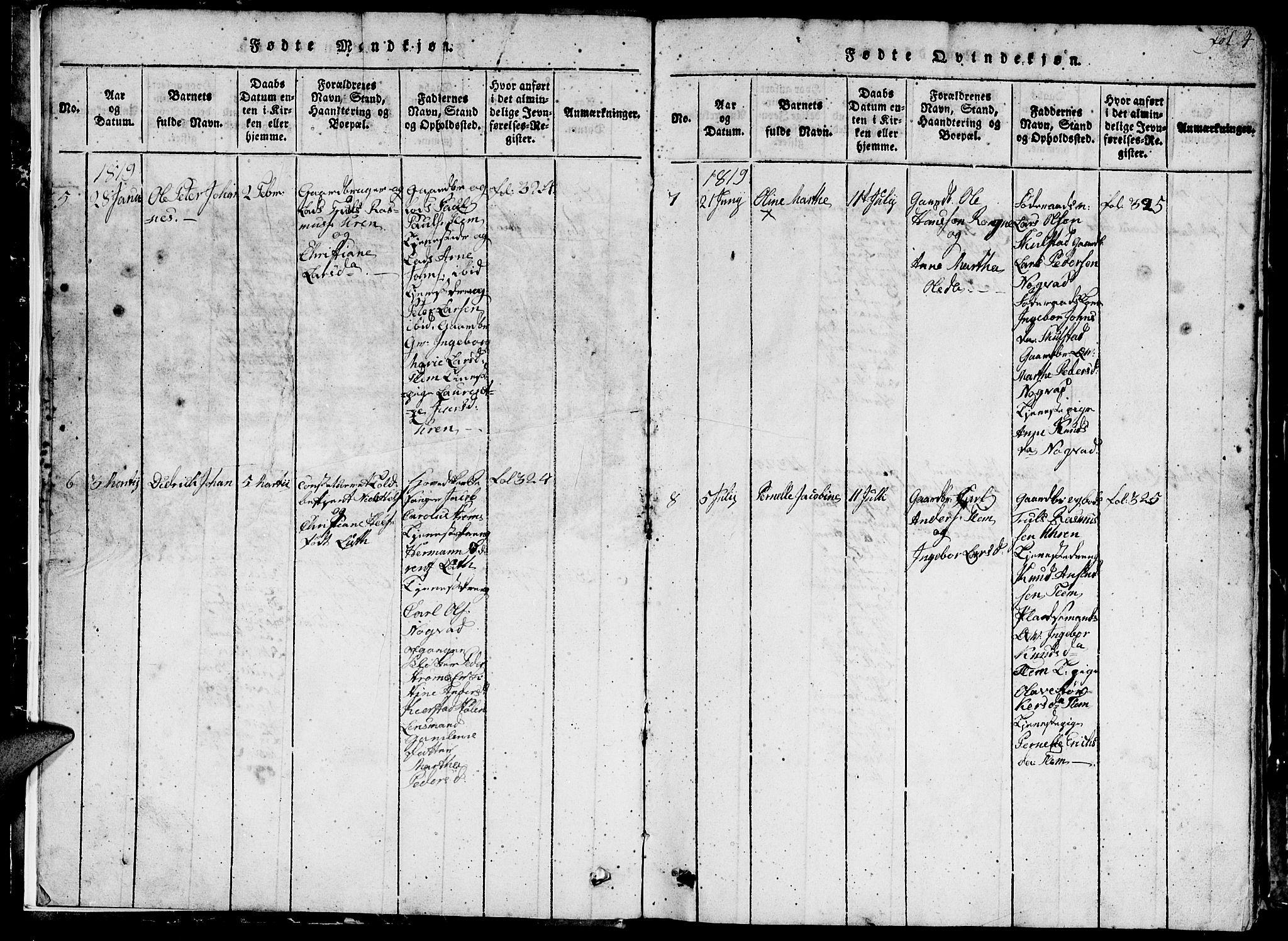 Ministerialprotokoller, klokkerbøker og fødselsregistre - Møre og Romsdal, AV/SAT-A-1454/536/L0506: Parish register (copy) no. 536C01, 1818-1859, p. 4