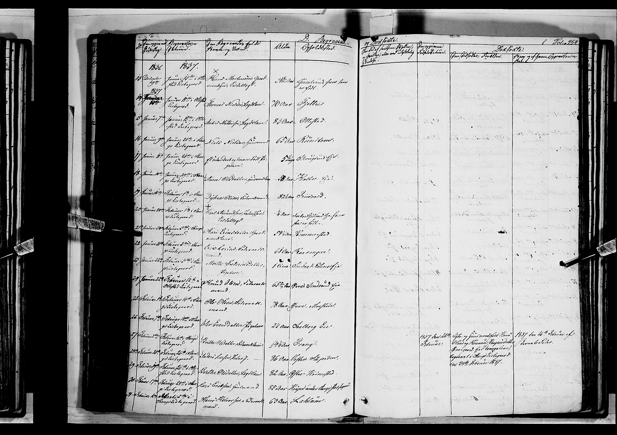 Stange prestekontor, AV/SAH-PREST-002/K/L0010: Parish register (official) no. 10, 1835-1845, p. 254