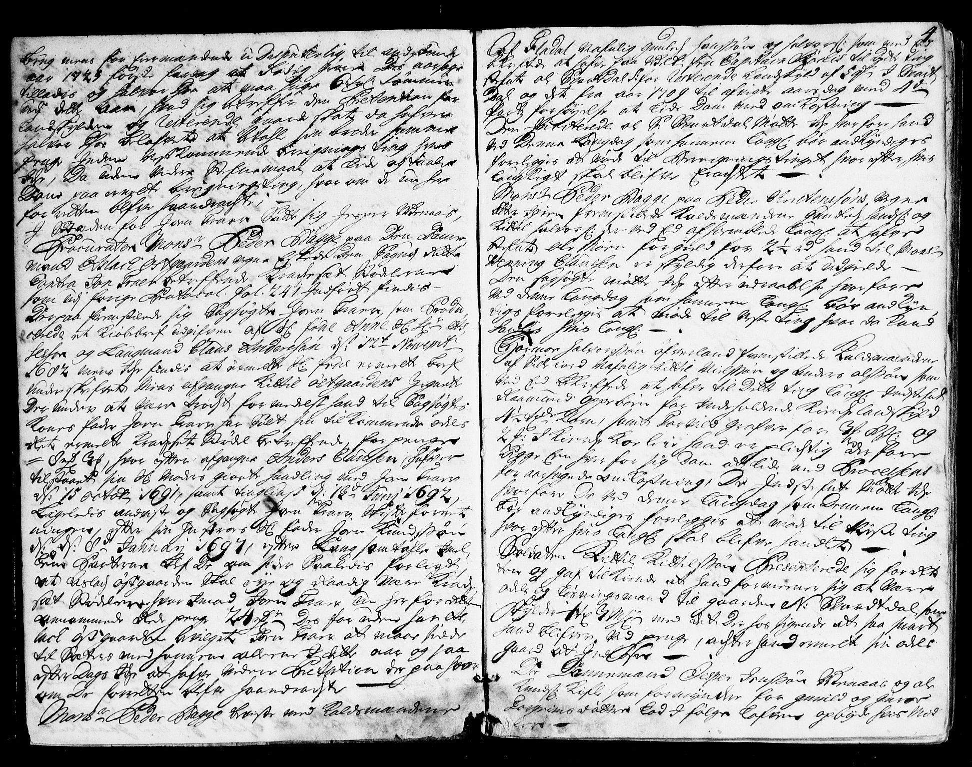 Vest-Telemark sorenskriveri, AV/SAKO-A-134/F/Fa/L0022: Tingbok, 1722-1724, p. 4