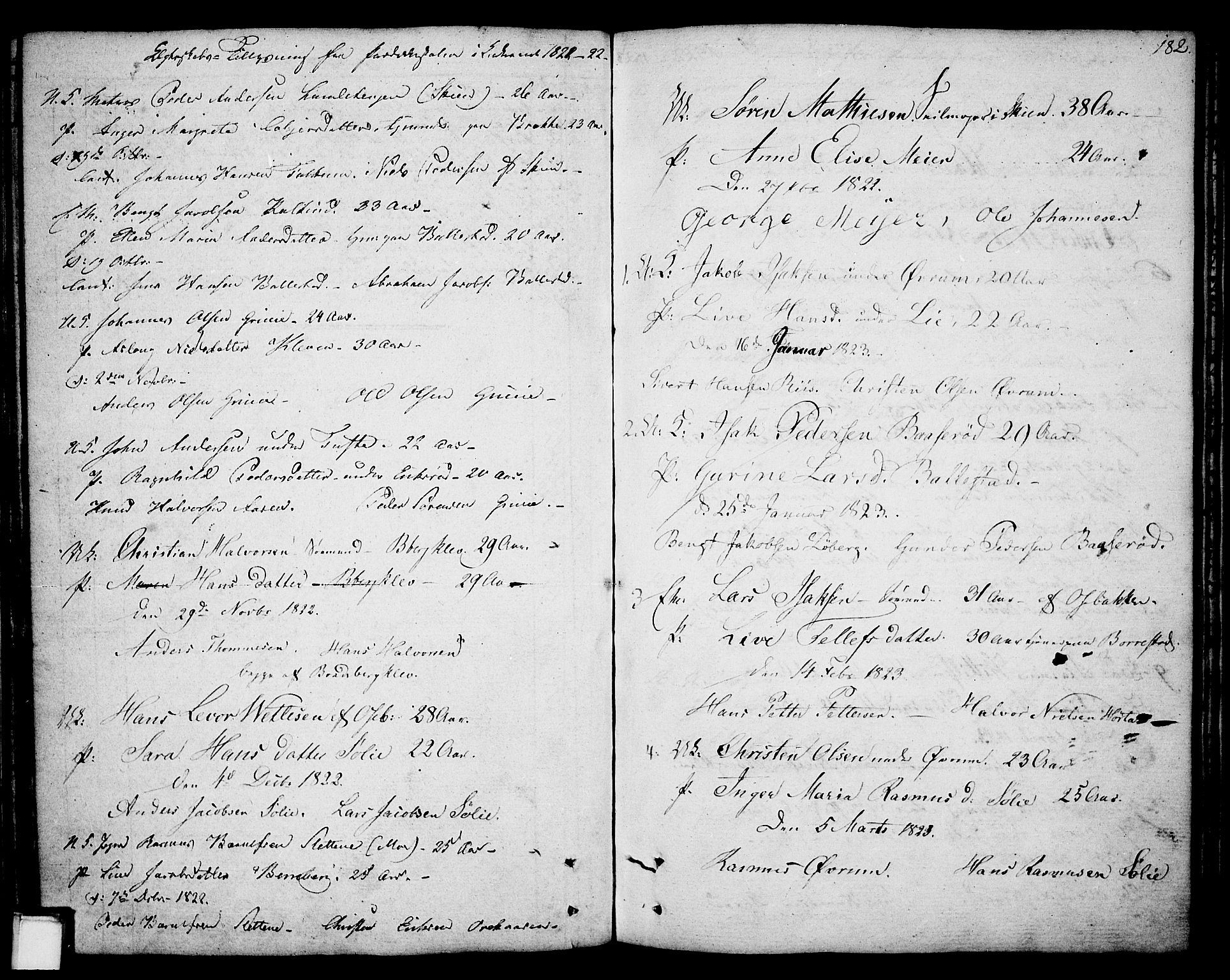 Gjerpen kirkebøker, SAKO/A-265/F/Fa/L0003: Parish register (official) no. I 3, 1796-1814, p. 182