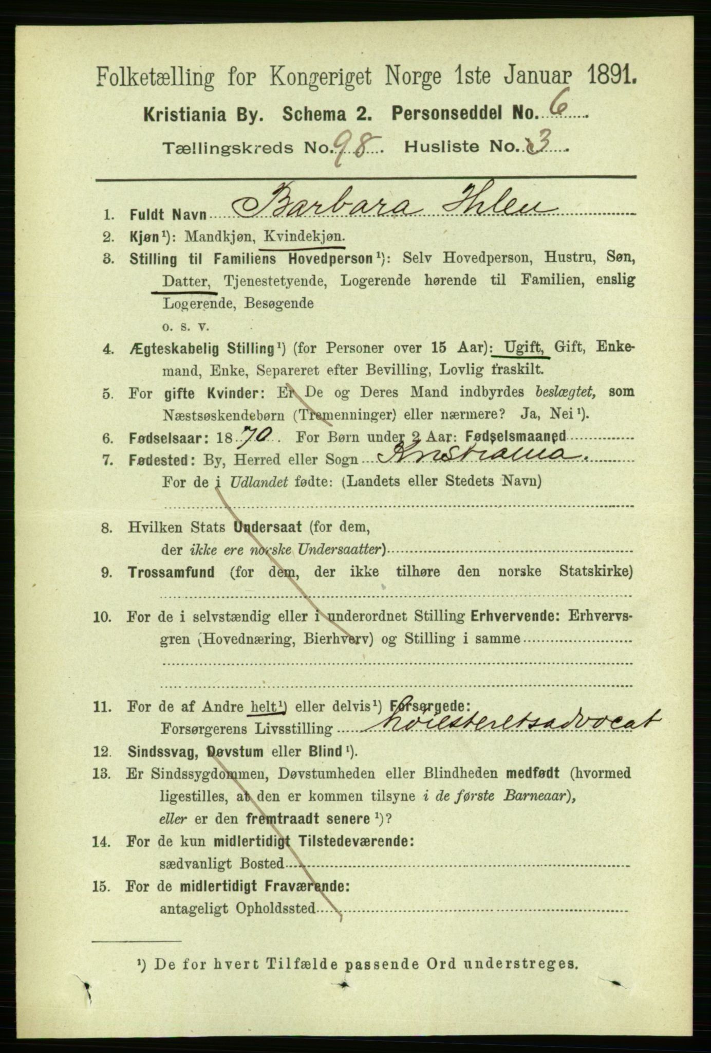 RA, 1891 census for 0301 Kristiania, 1891, p. 47775