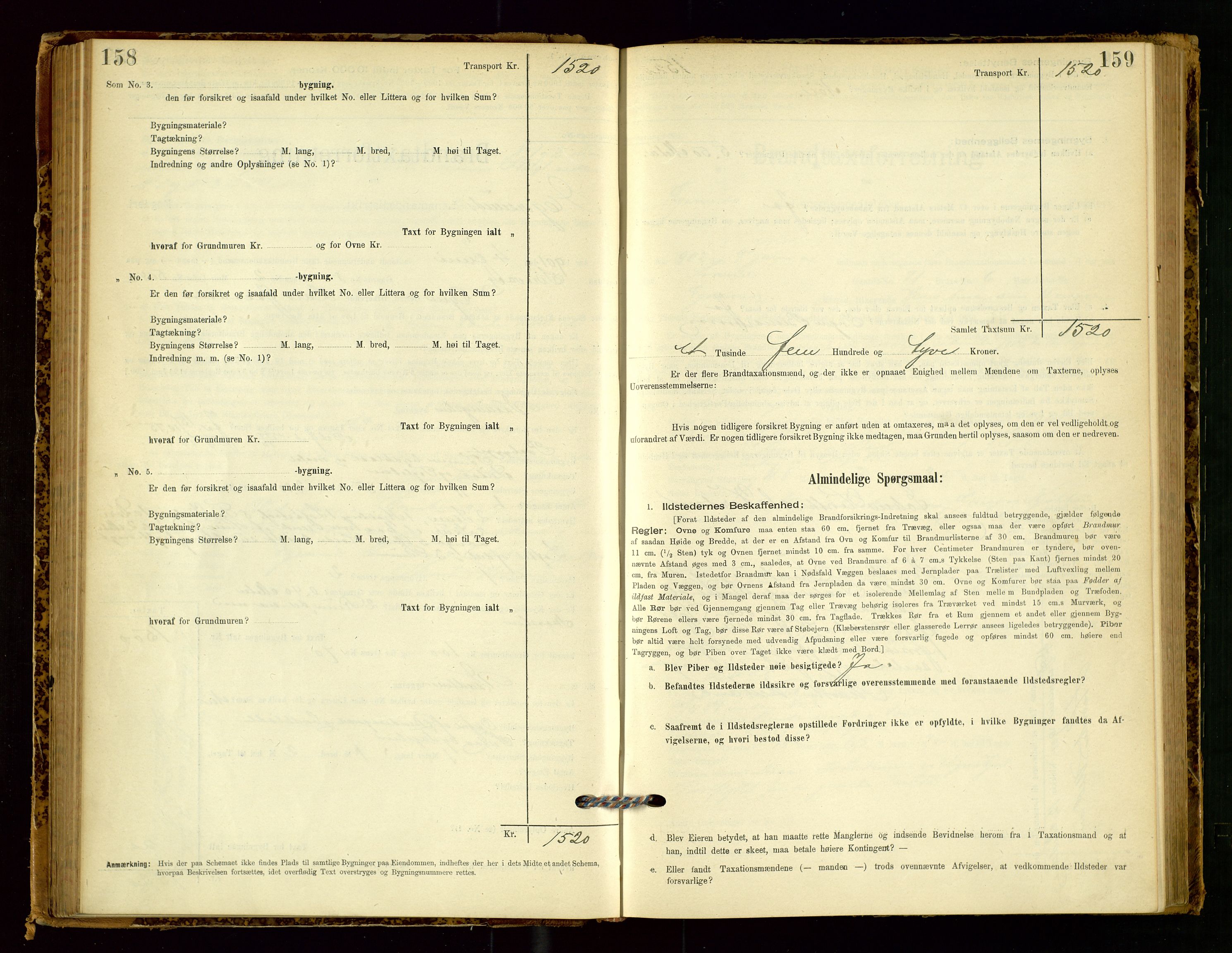 Eigersund lensmannskontor, AV/SAST-A-100171/Gob/L0001: Skjemaprotokoll, 1894-1909, p. 158-159