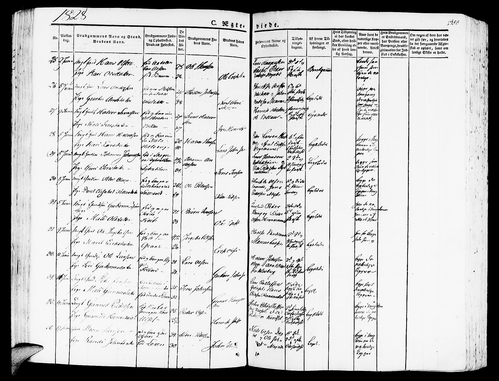 Ministerialprotokoller, klokkerbøker og fødselsregistre - Nord-Trøndelag, AV/SAT-A-1458/709/L0070: Parish register (official) no. 709A10, 1820-1832, p. 353