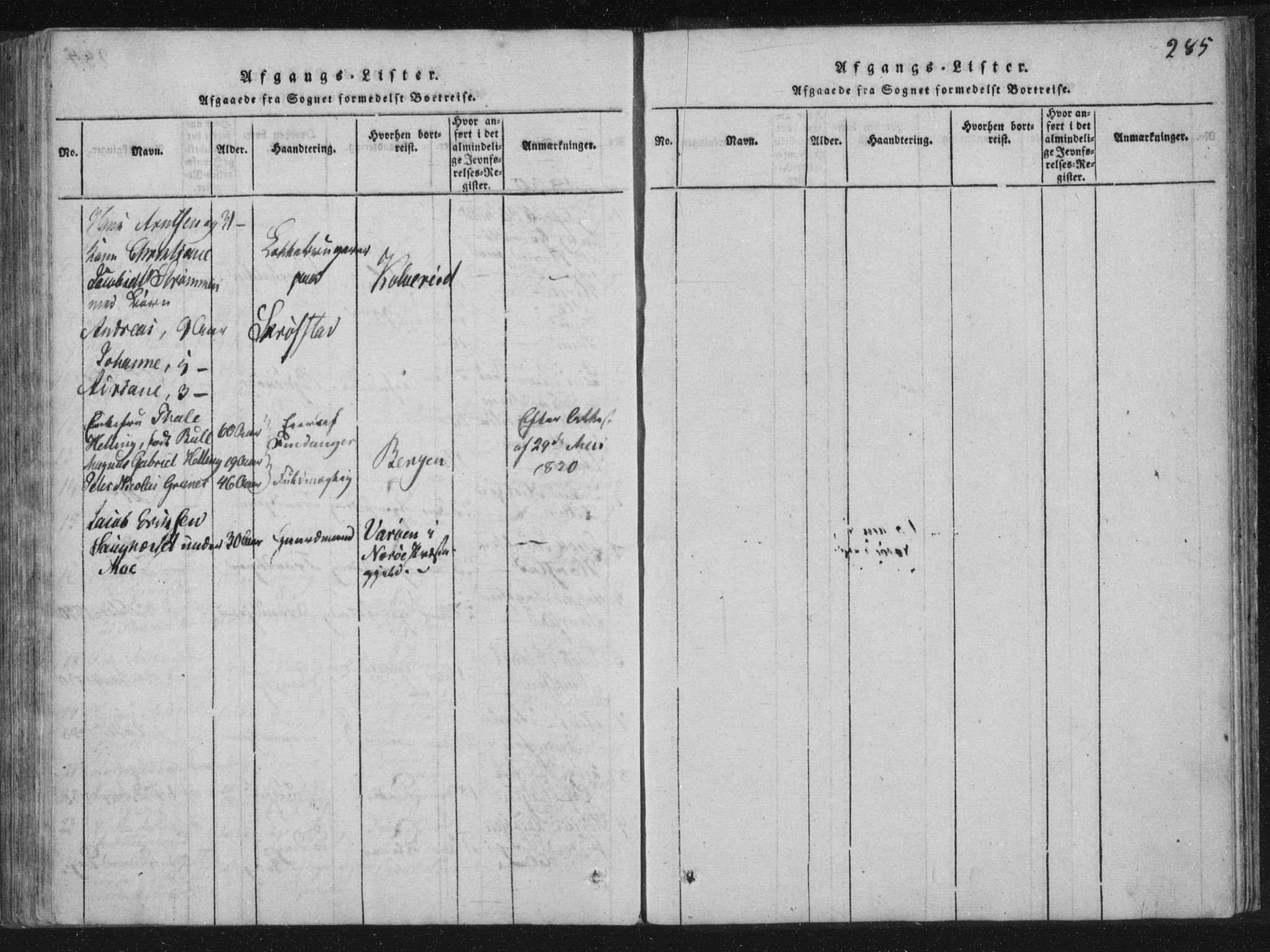 Ministerialprotokoller, klokkerbøker og fødselsregistre - Nord-Trøndelag, SAT/A-1458/773/L0609: Parish register (official) no. 773A03 /1, 1815-1830, p. 285