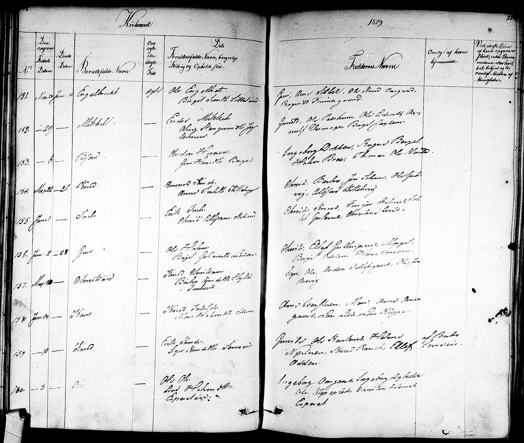 Nes kirkebøker, SAKO/A-236/F/Fa/L0008: Parish register (official) no. 8, 1824-1834, p. 274-275