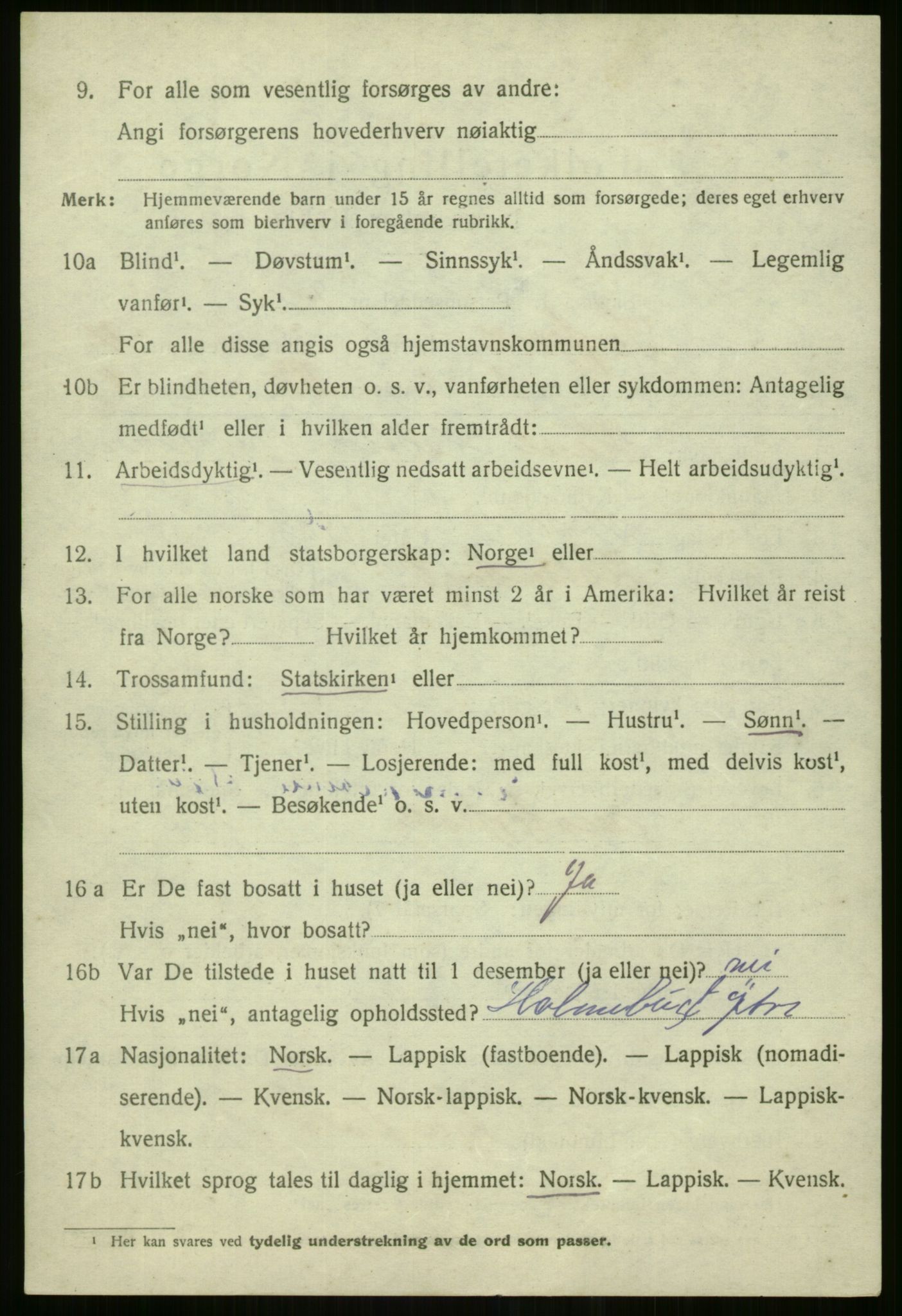 SATØ, 1920 census for Sørfjord, 1920, p. 1357