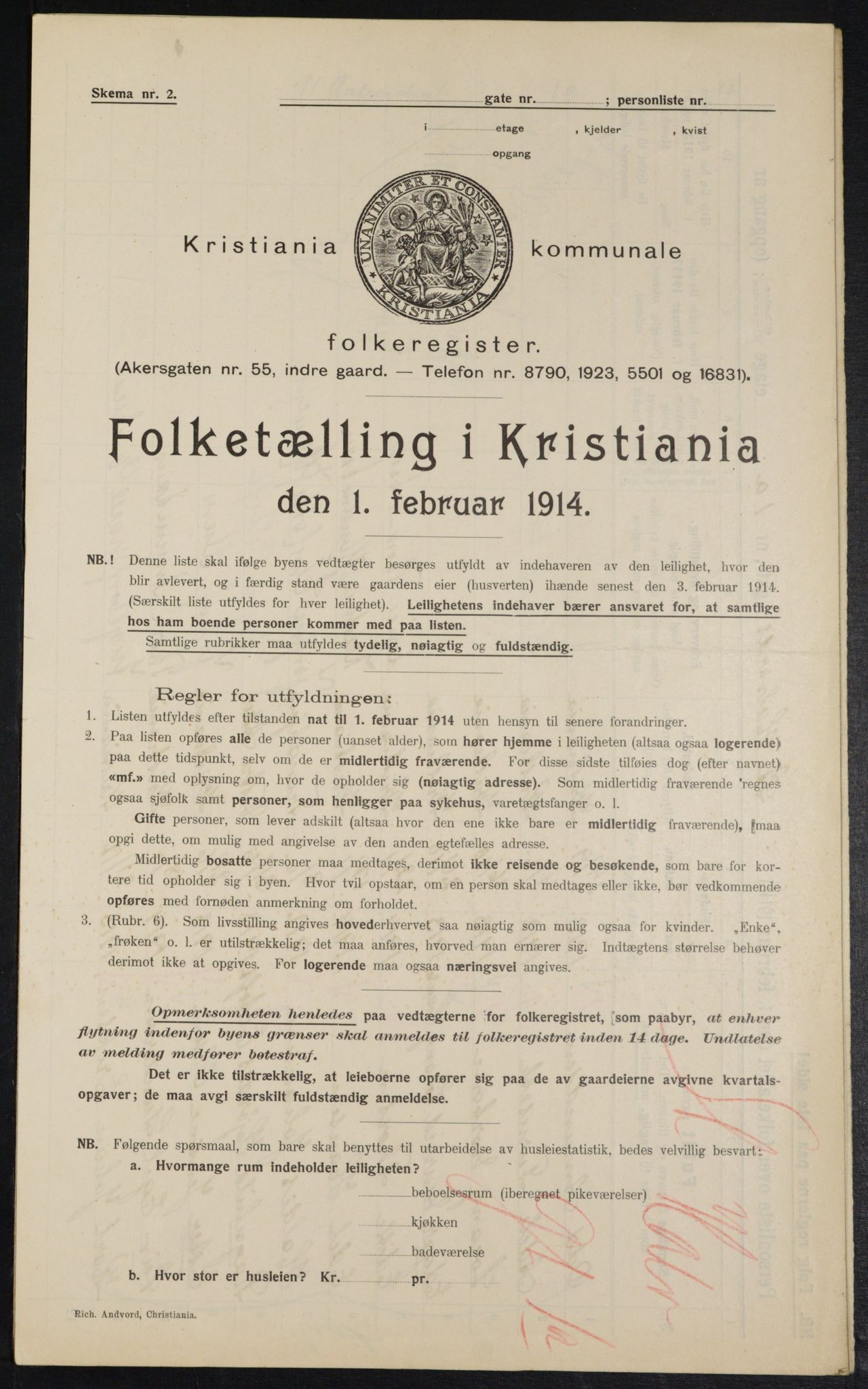 OBA, Municipal Census 1914 for Kristiania, 1914, p. 87240