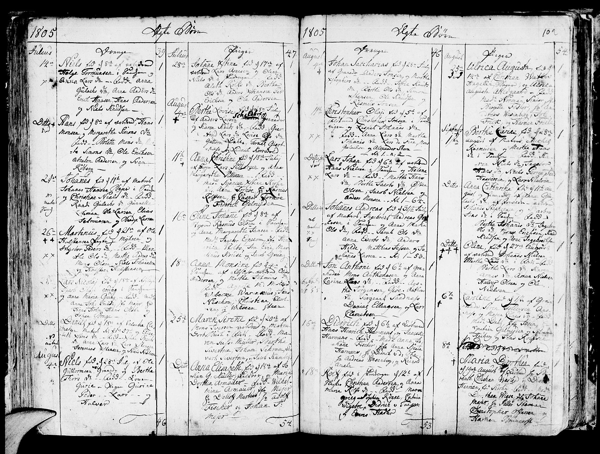 Korskirken sokneprestembete, AV/SAB-A-76101/H/Haa/L0006: Parish register (official) no. A 6, 1790-1820, p. 102