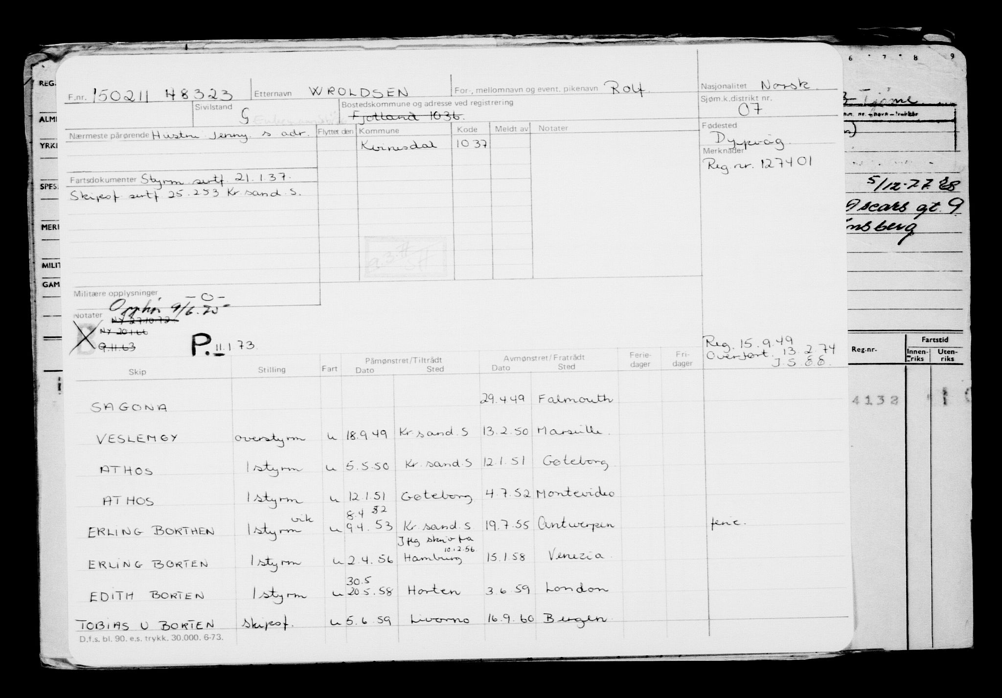 Direktoratet for sjømenn, AV/RA-S-3545/G/Gb/L0094: Hovedkort, 1911, p. 215