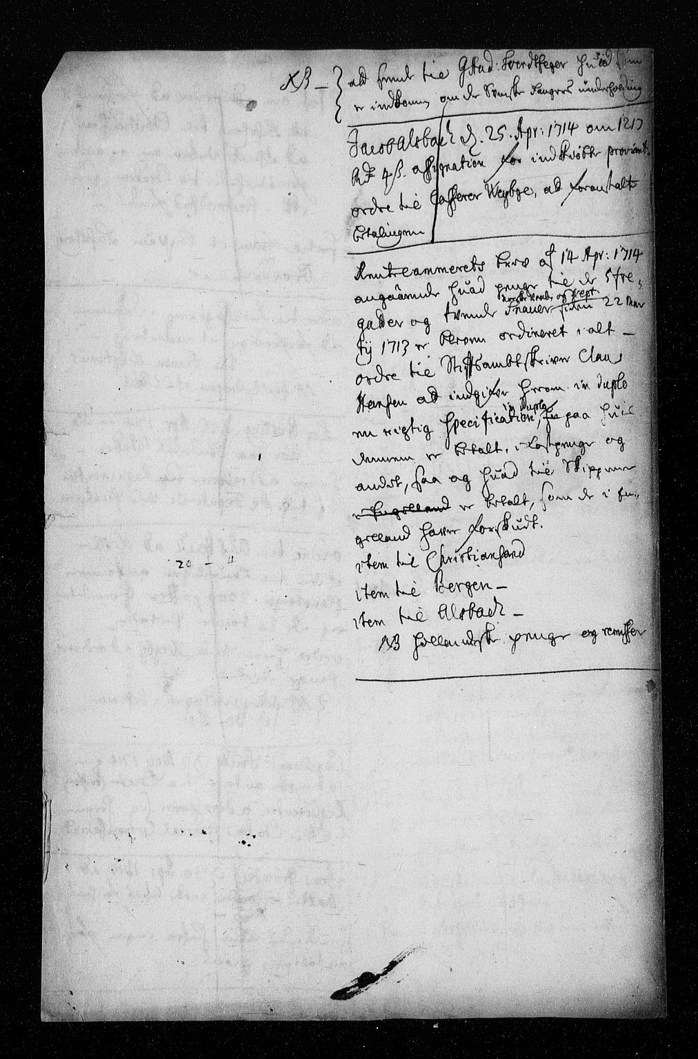 Stattholderembetet 1572-1771, AV/RA-EA-2870/Aa/L0006: Konsept til voteringsprotokoll, 1714-1715, p. 128