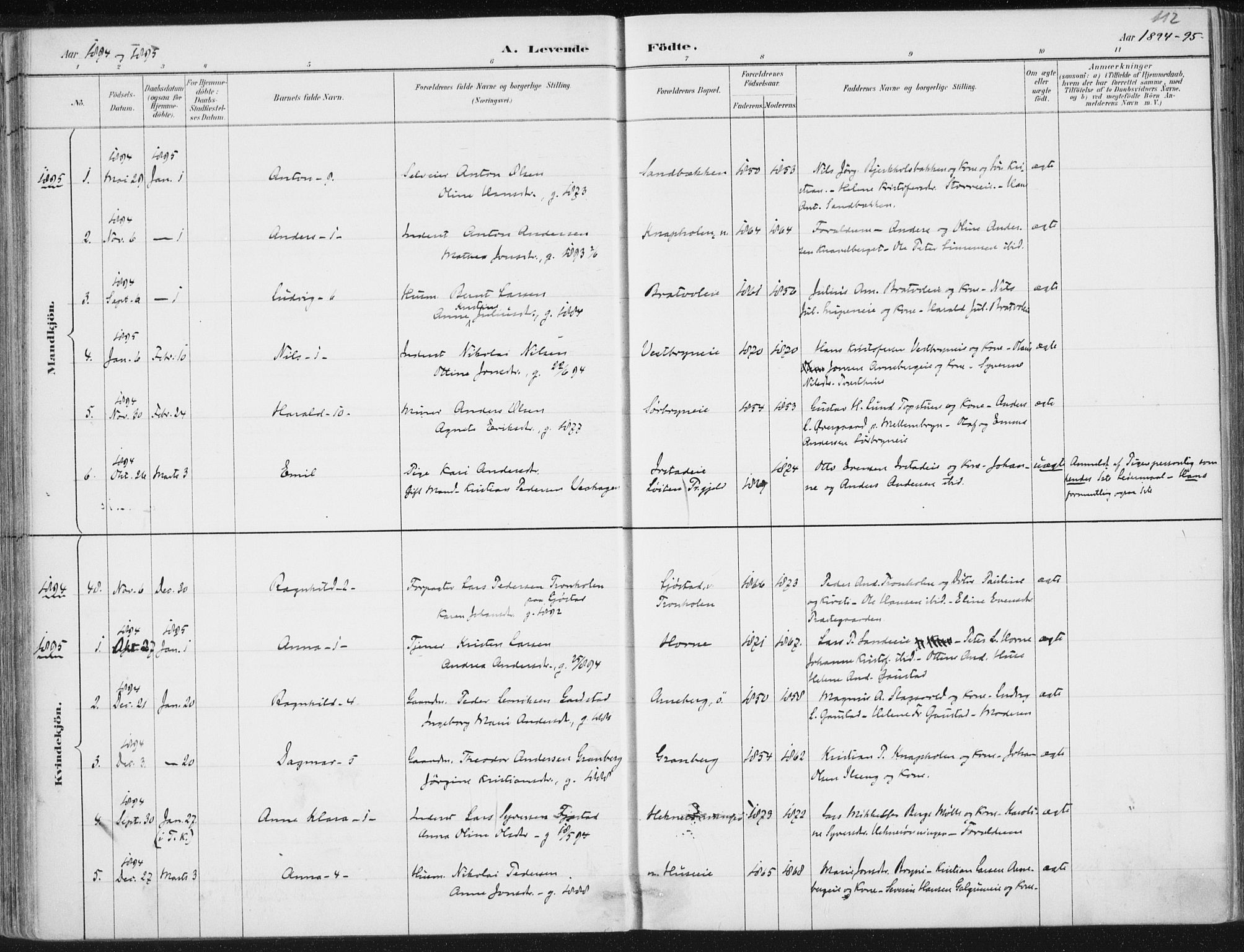 Romedal prestekontor, SAH/PREST-004/K/L0010: Parish register (official) no. 10, 1880-1895, p. 112