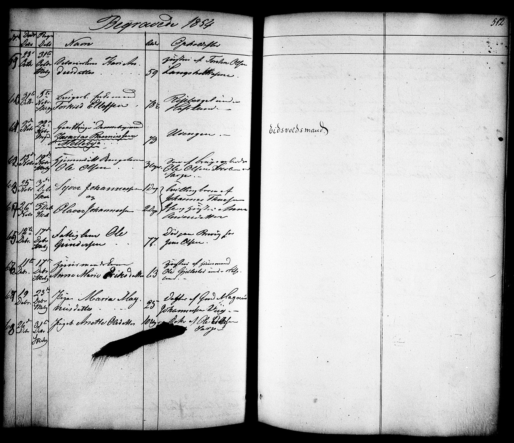 Skjeberg prestekontor Kirkebøker, SAO/A-10923/F/Fa/L0006: Parish register (official) no. I 6, 1846-1858, p. 512