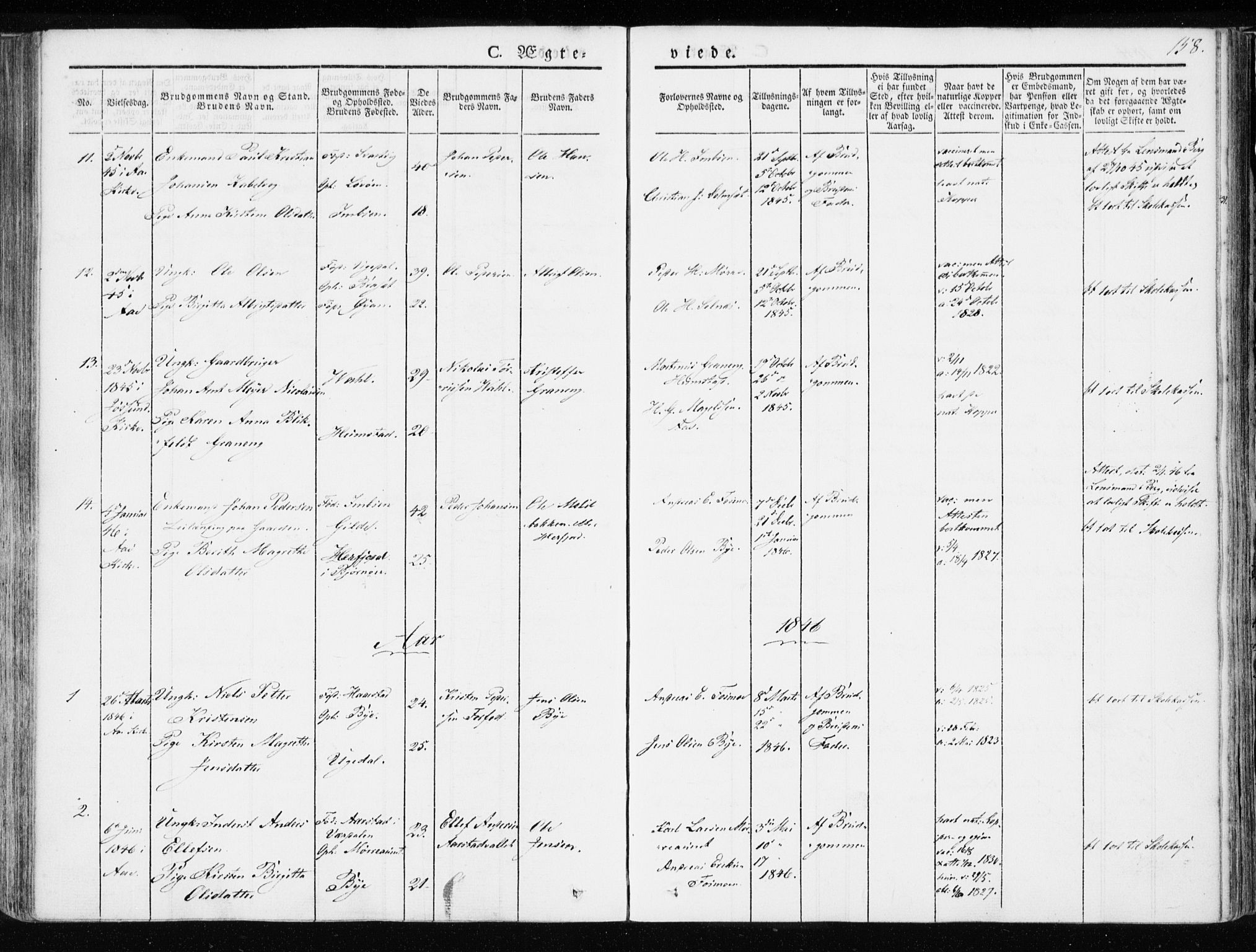 Ministerialprotokoller, klokkerbøker og fødselsregistre - Sør-Trøndelag, SAT/A-1456/655/L0676: Parish register (official) no. 655A05, 1830-1847, p. 158