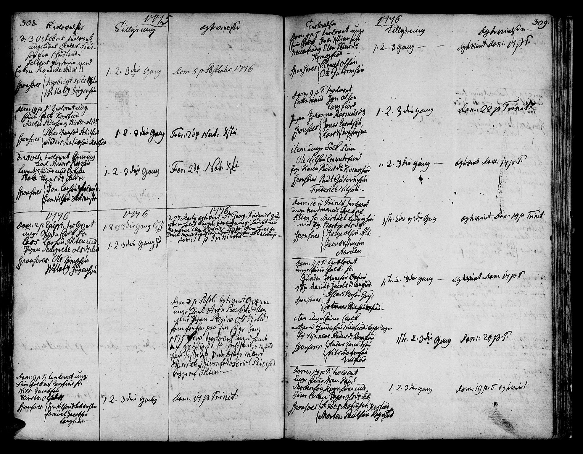 Talvik sokneprestkontor, SATØ/S-1337/H/Ha/L0005kirke: Parish register (official) no. 5, 1772-1798, p. 308-309