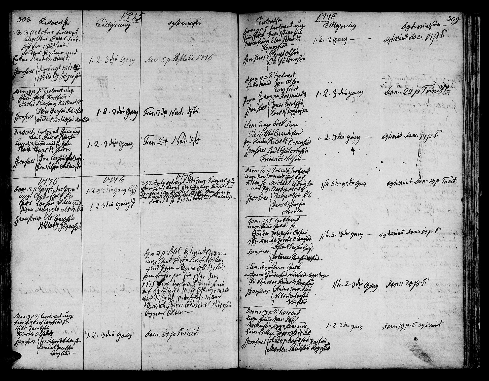 Talvik sokneprestkontor, AV/SATØ-S-1337/H/Ha/L0005kirke: Parish register (official) no. 5, 1772-1798, p. 308-309