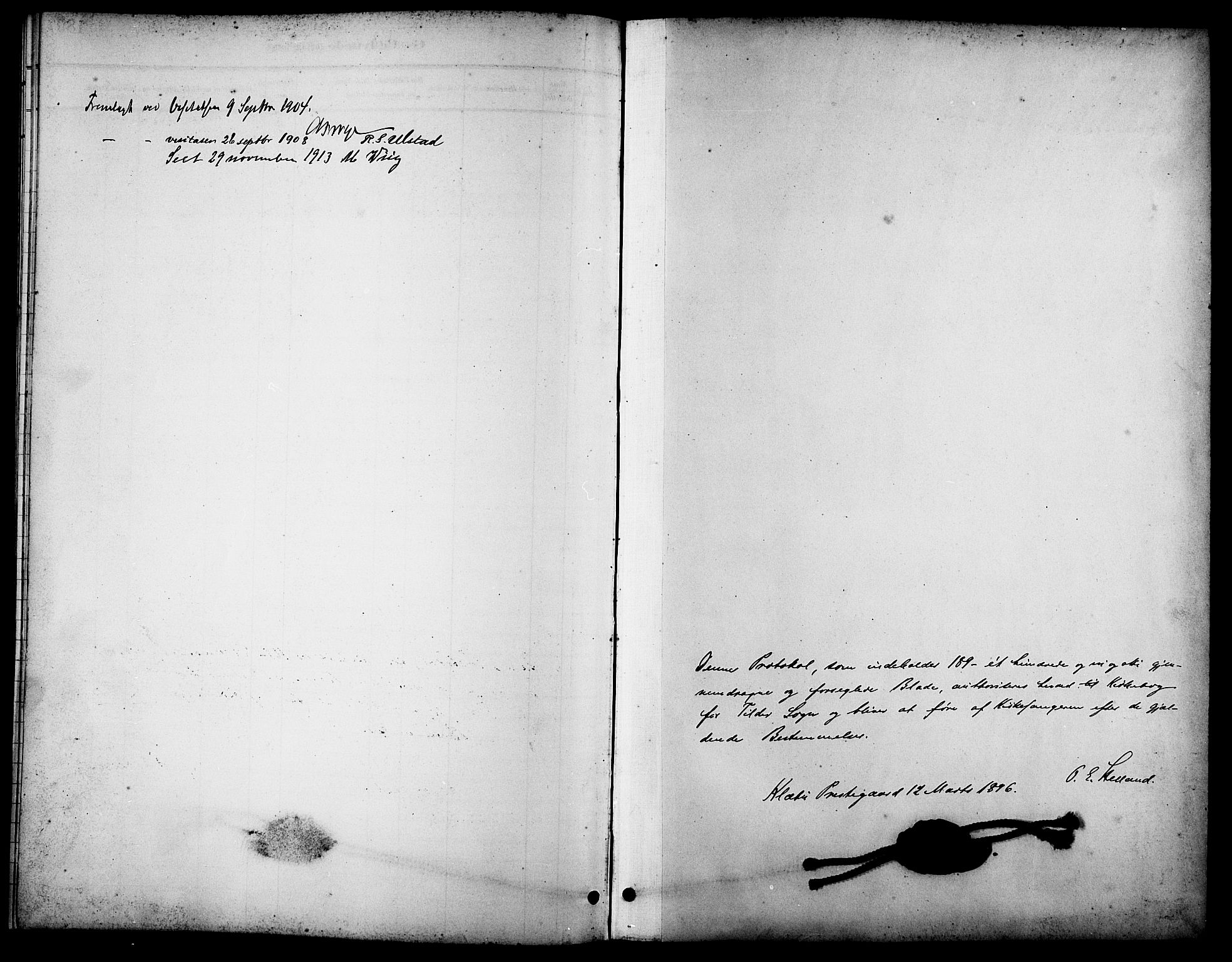 Ministerialprotokoller, klokkerbøker og fødselsregistre - Sør-Trøndelag, SAT/A-1456/621/L0460: Parish register (copy) no. 621C03, 1896-1914