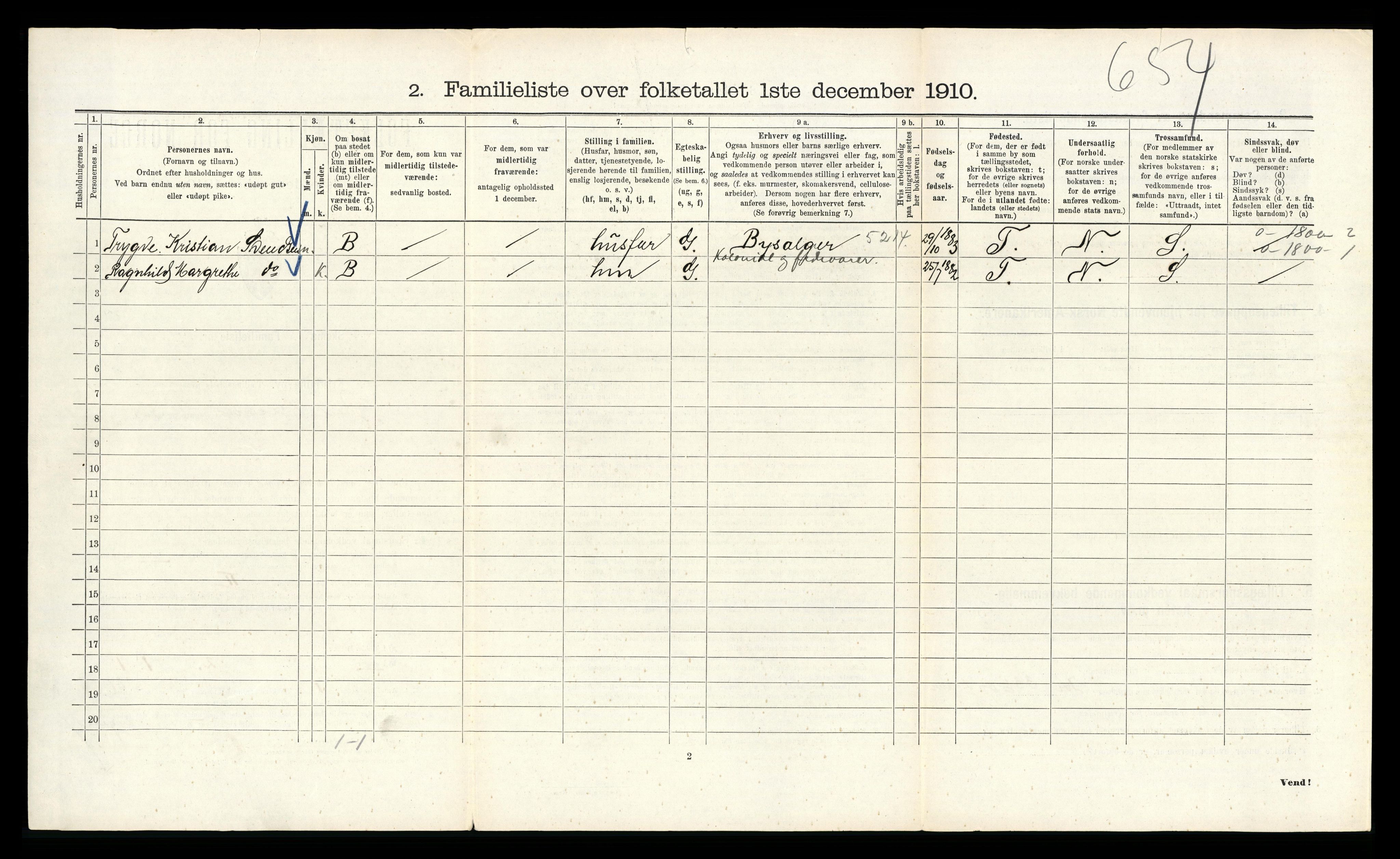 RA, 1910 census for Kristiania, 1910, p. 28080