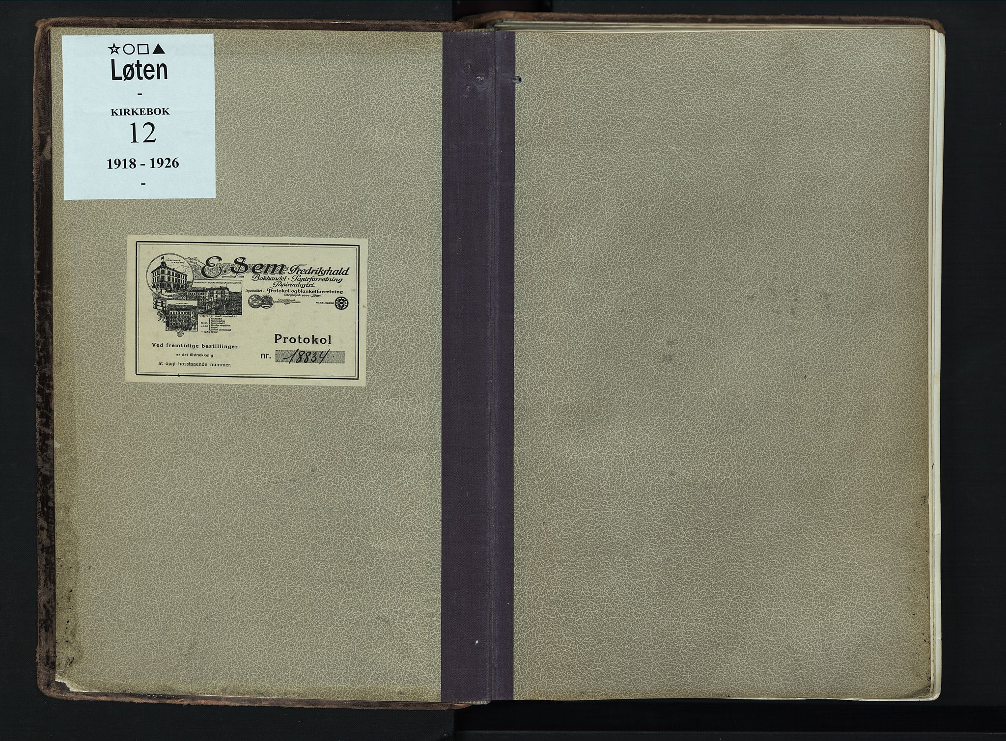 Løten prestekontor, SAH/PREST-022/K/Ka/L0012: Parish register (official) no. 12, 1918-1926
