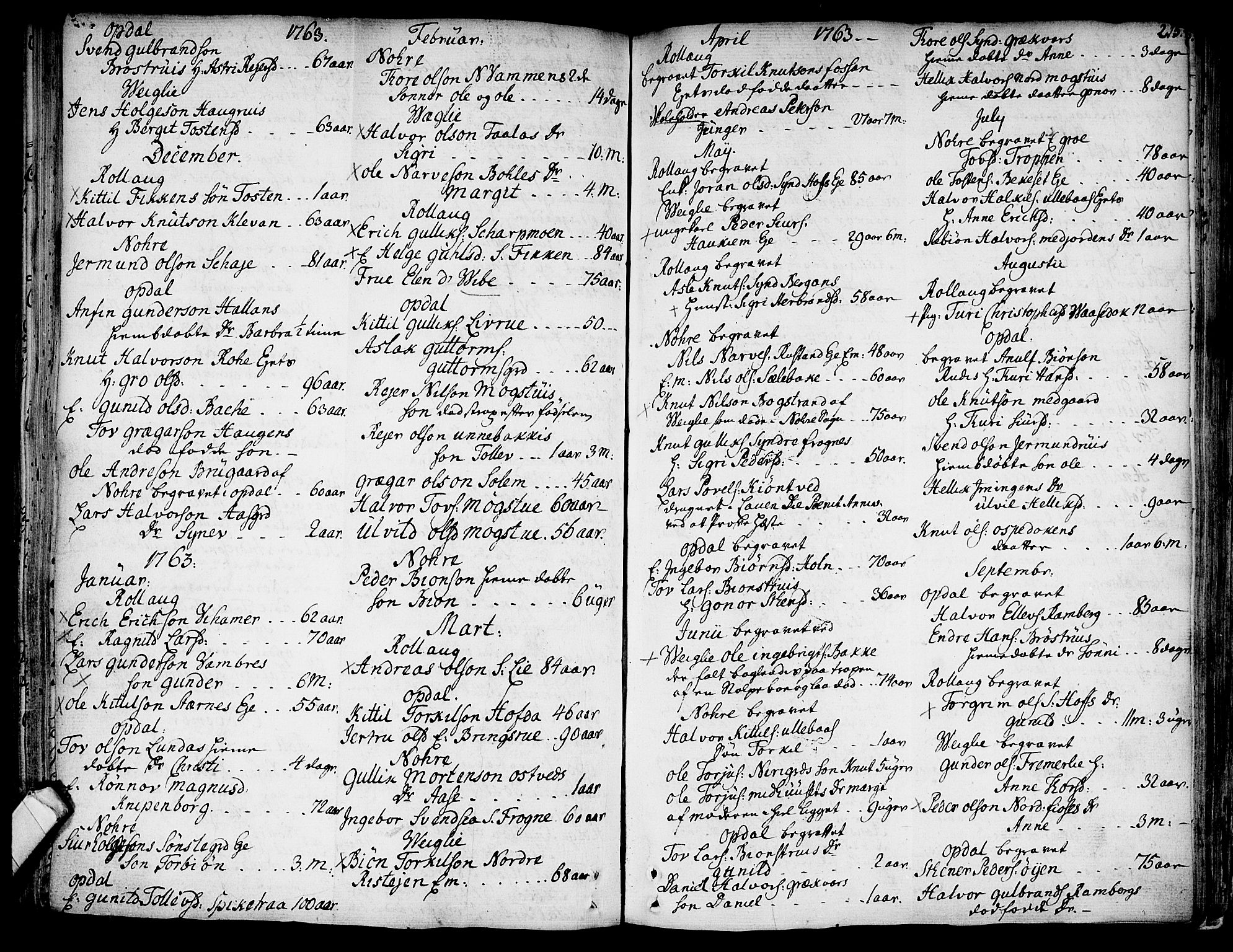 Rollag kirkebøker, SAKO/A-240/F/Fa/L0003: Parish register (official) no. I 3, 1743-1778, p. 215