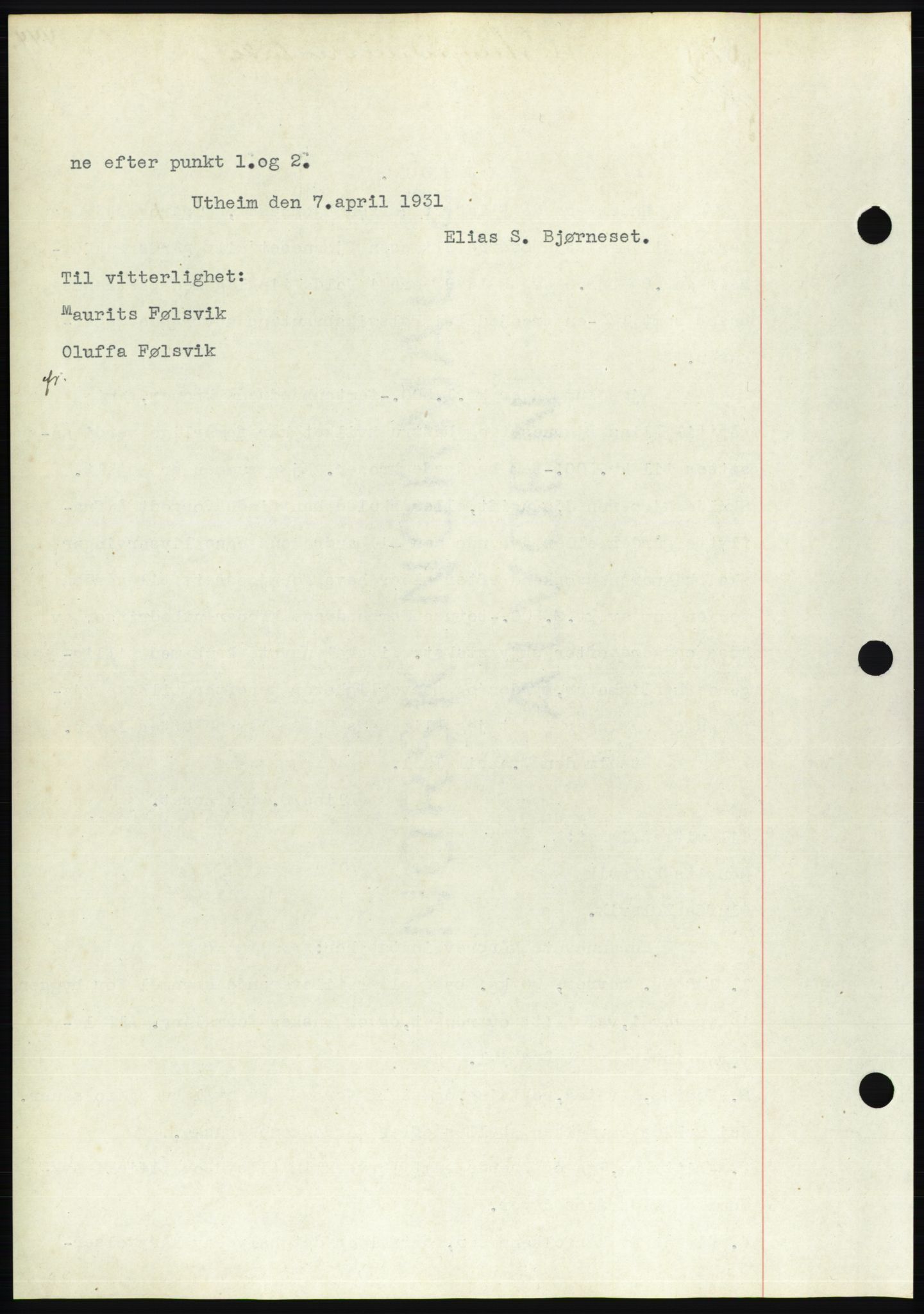 Søre Sunnmøre sorenskriveri, AV/SAT-A-4122/1/2/2C/L0052: Mortgage book no. 46, 1931-1931, Deed date: 05.09.1931