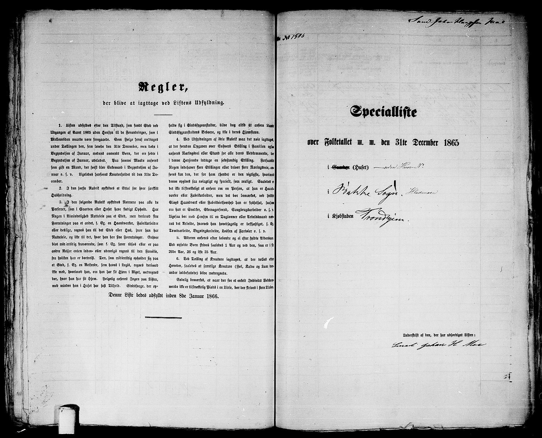 RA, 1865 census for Trondheim, 1865, p. 3114